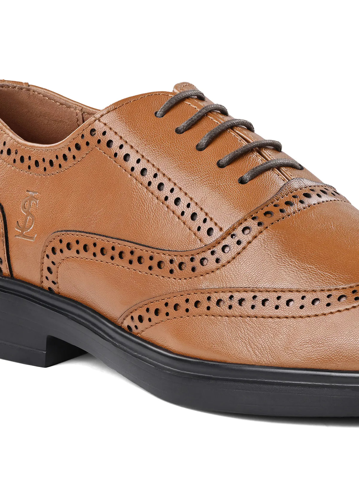 Russet Tan Formal Brogue Shoes