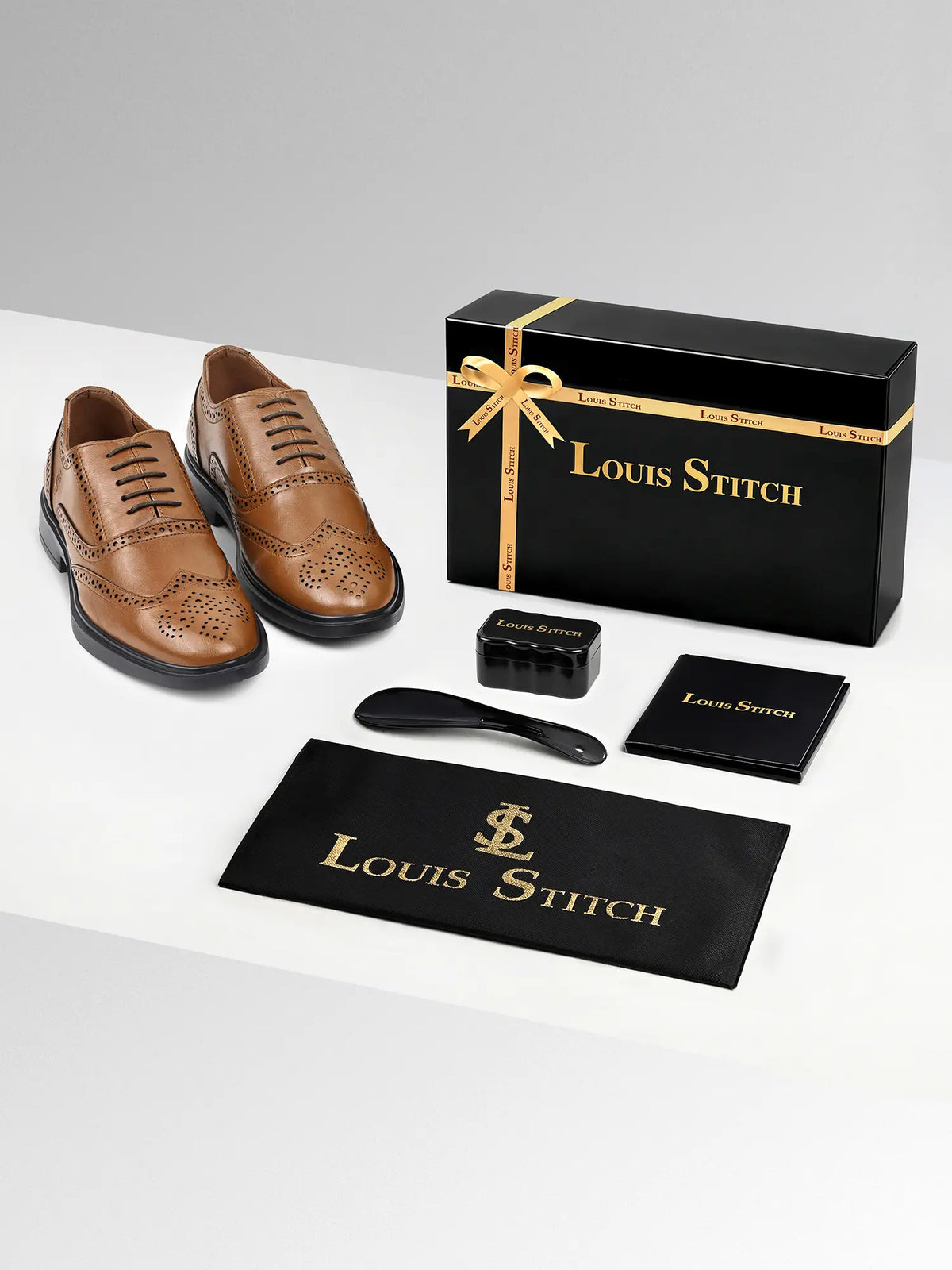 Russet Tan Formal Brogue Shoes