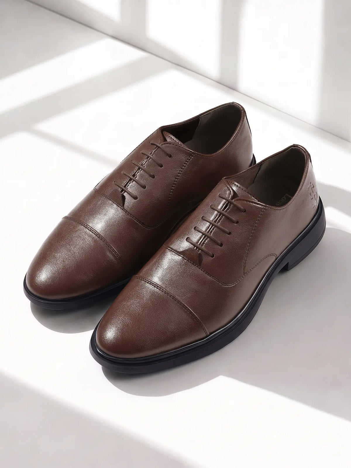 Brunette Brown Comforter Series Formal Derby Shoes