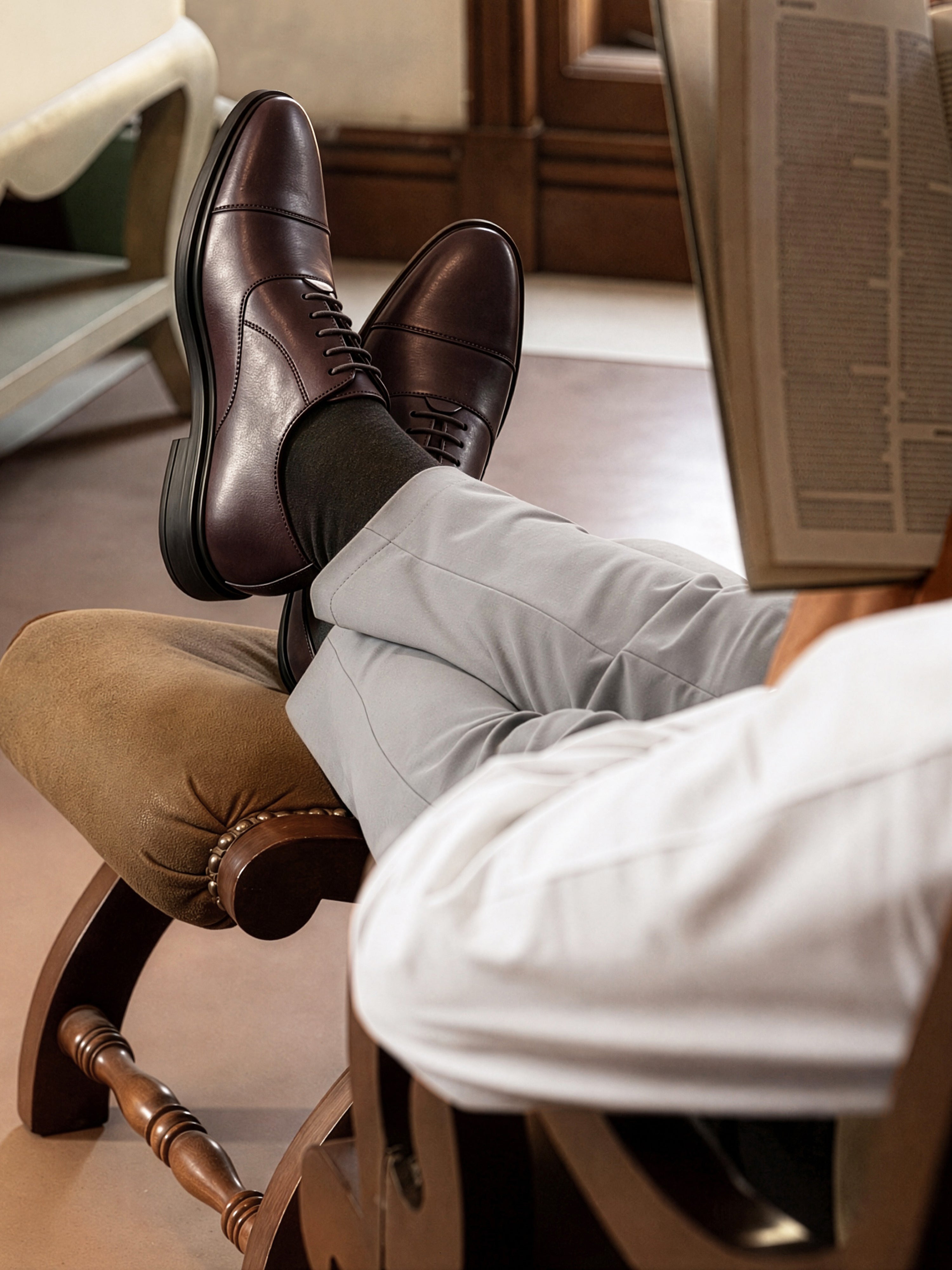 Brunette Brown Comforter Series Formal Derby Shoes