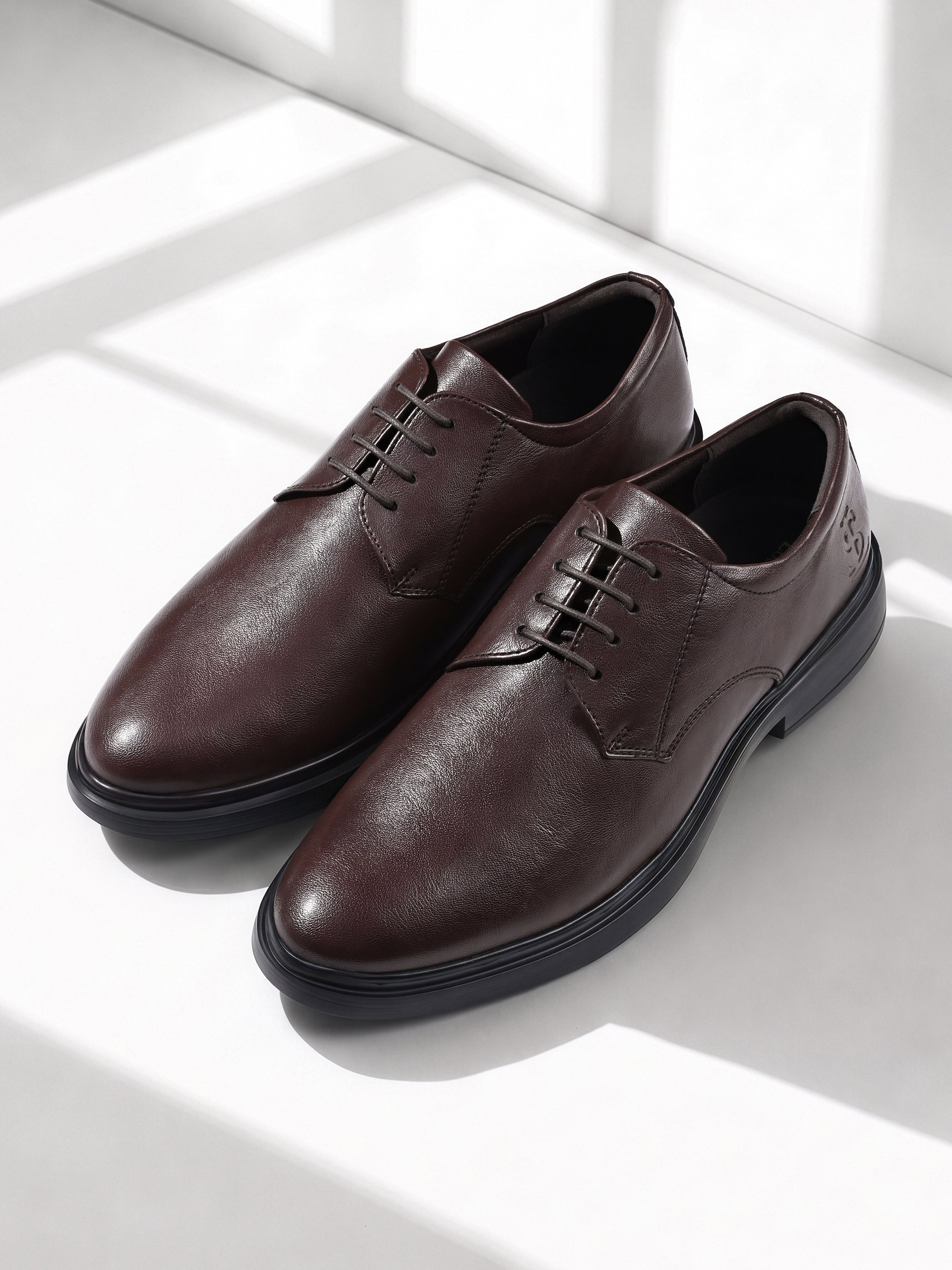 Brunette Brown Comforter Series Formal Derby Shoes