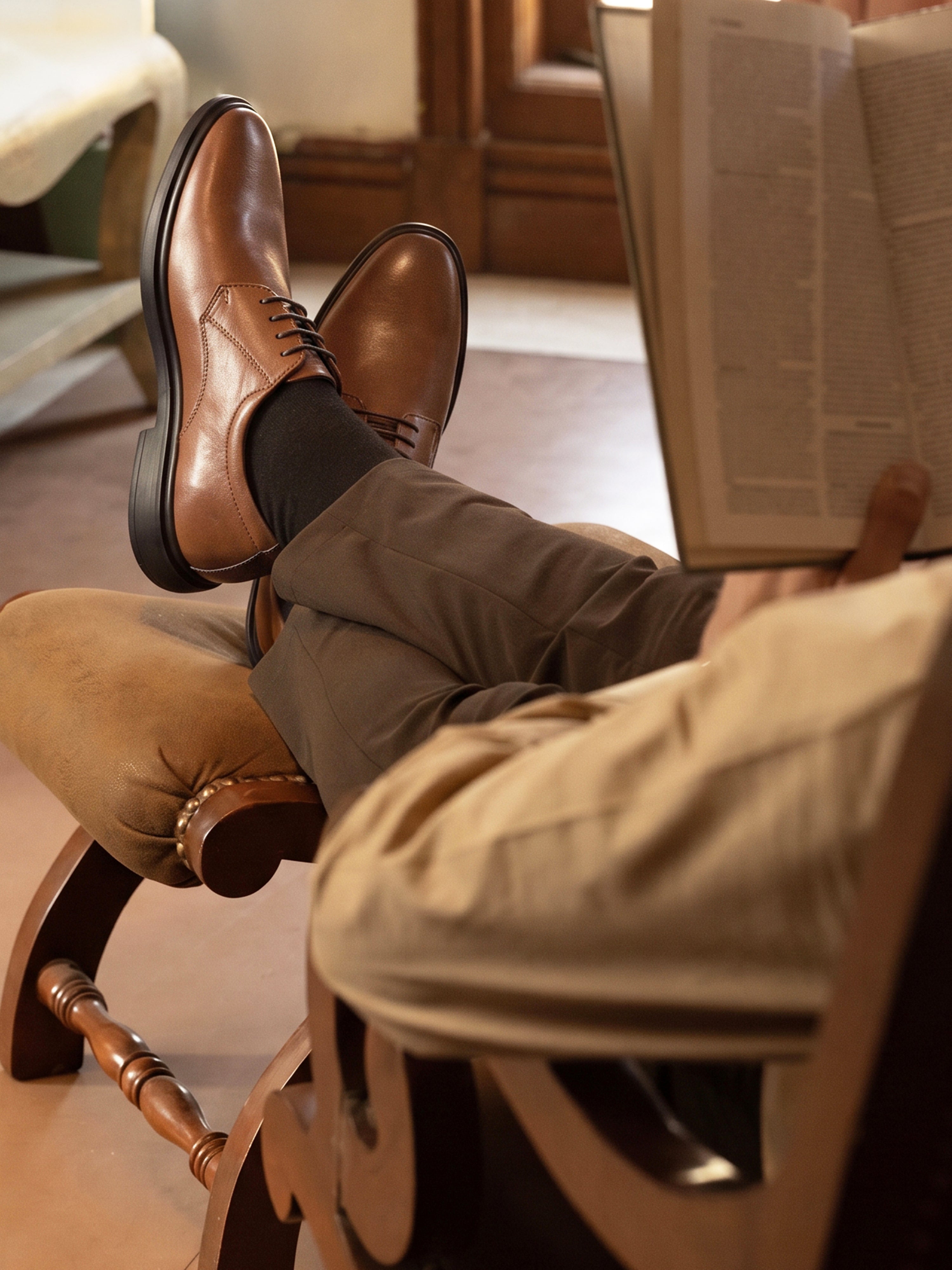 Russet Tan Comforter Series Formal Derby Shoes