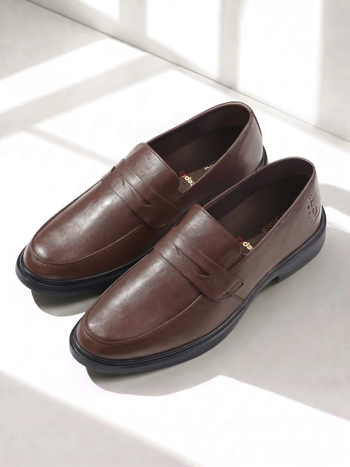Brunette Brown Comforter Series Formal Slip-On Shoes