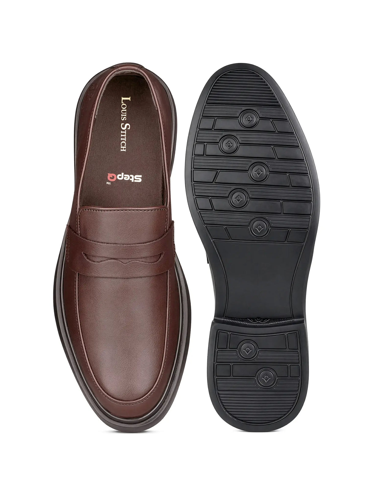 Brunette Brown Comforter Series Formal Slip-On Shoes
