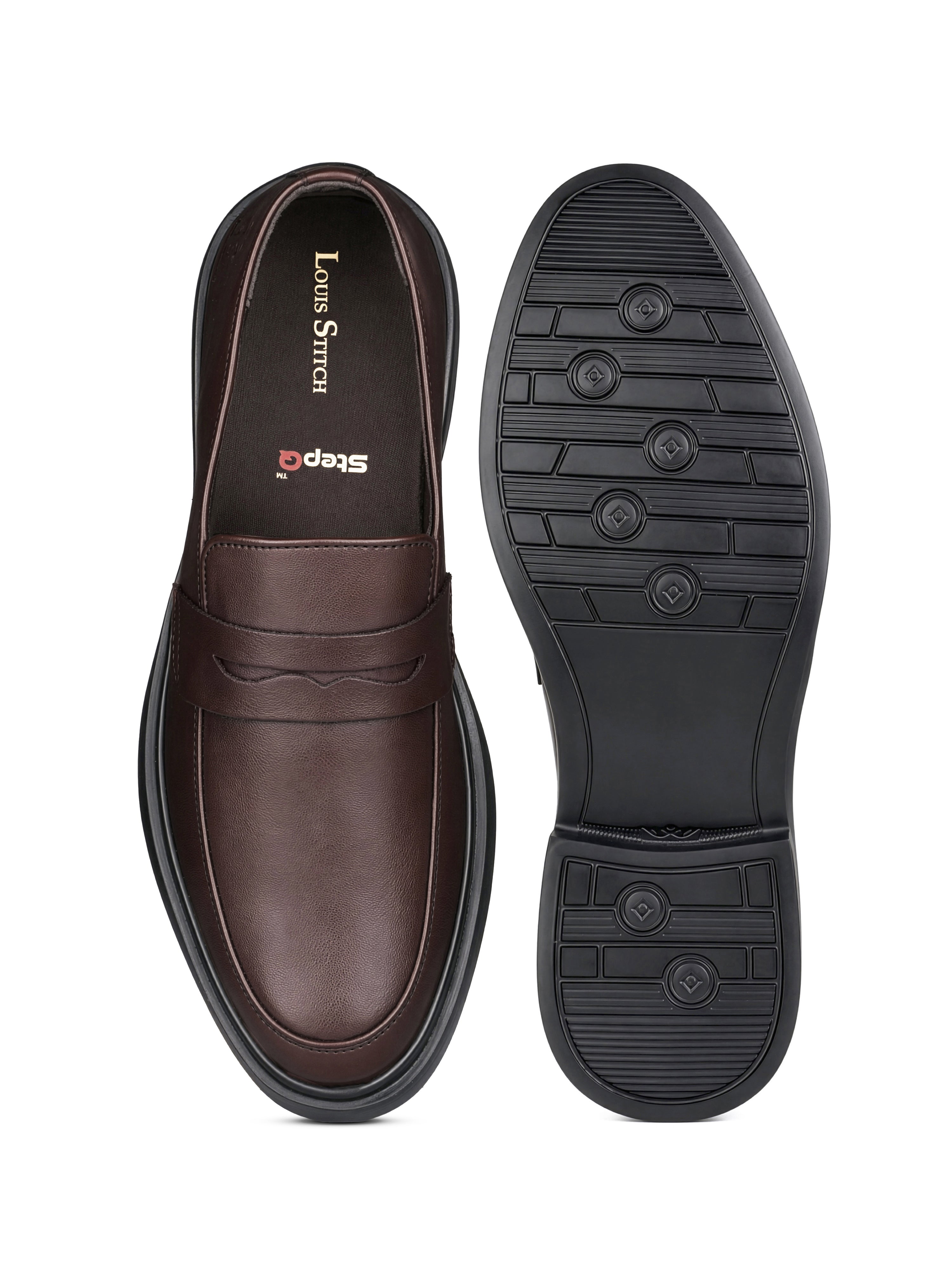 Brunette Brown Comforter Series Formal Slip-On Shoes