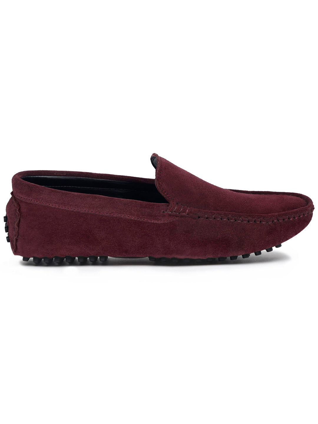 Rosewood Handmade Italian Suede Leather Slip-On Penny Loafers
