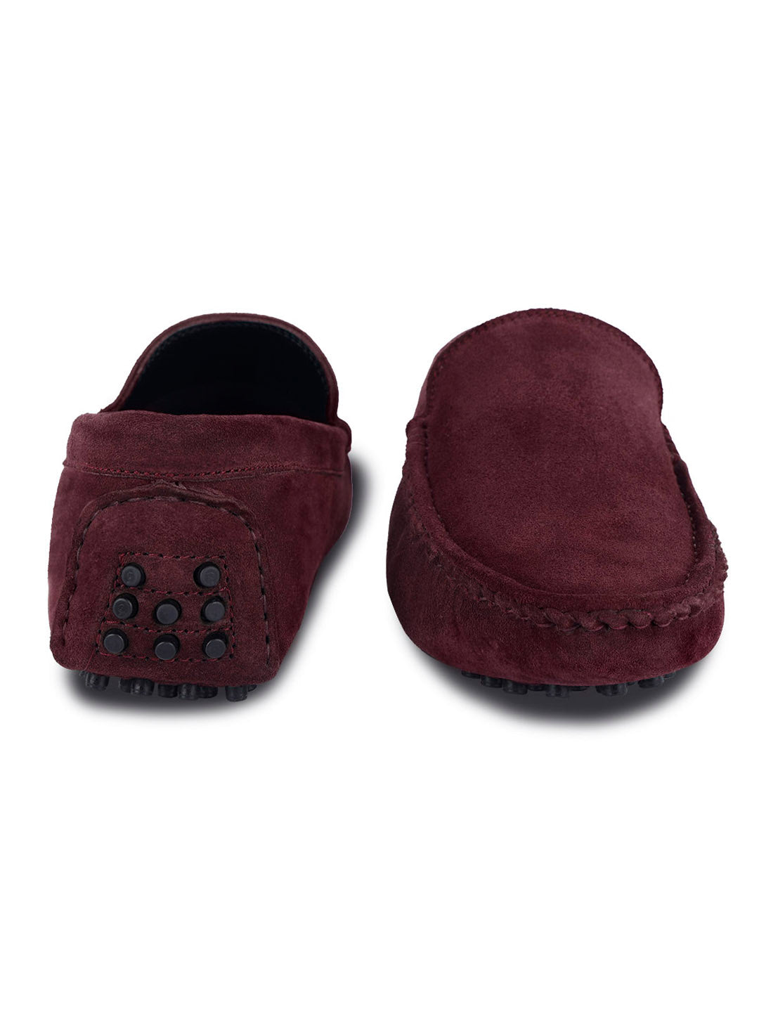 Rosewood Handmade Italian Suede Leather Slip-On Penny Loafers