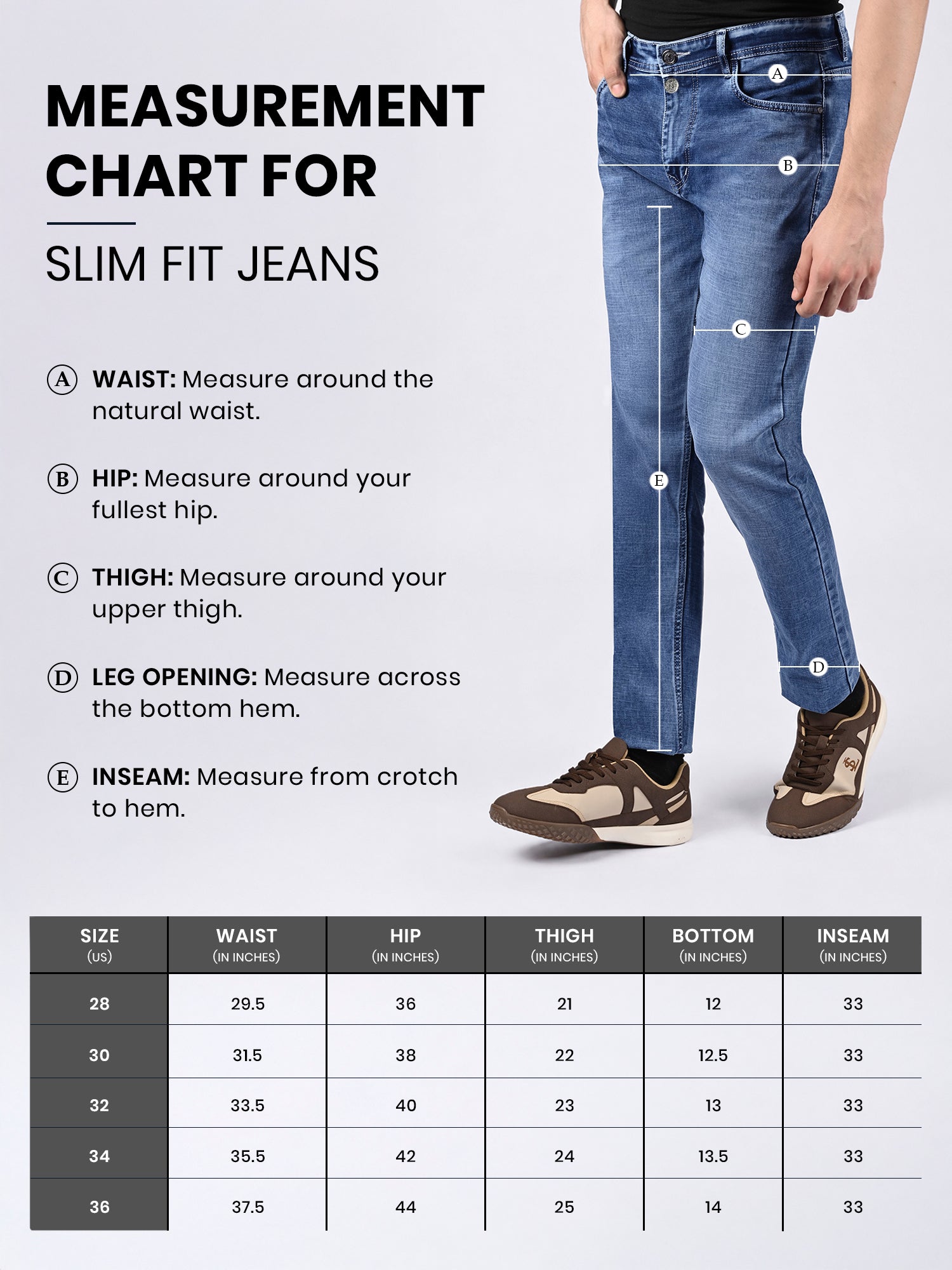 Signature Men's Mid Wash Blue Slim Fit Mid Rise Jeans