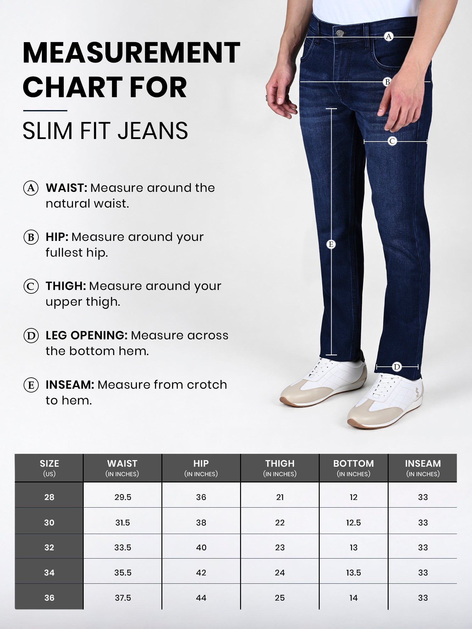 Signature Men's Dark Blue Slim Fit Mid Rise Jeans
