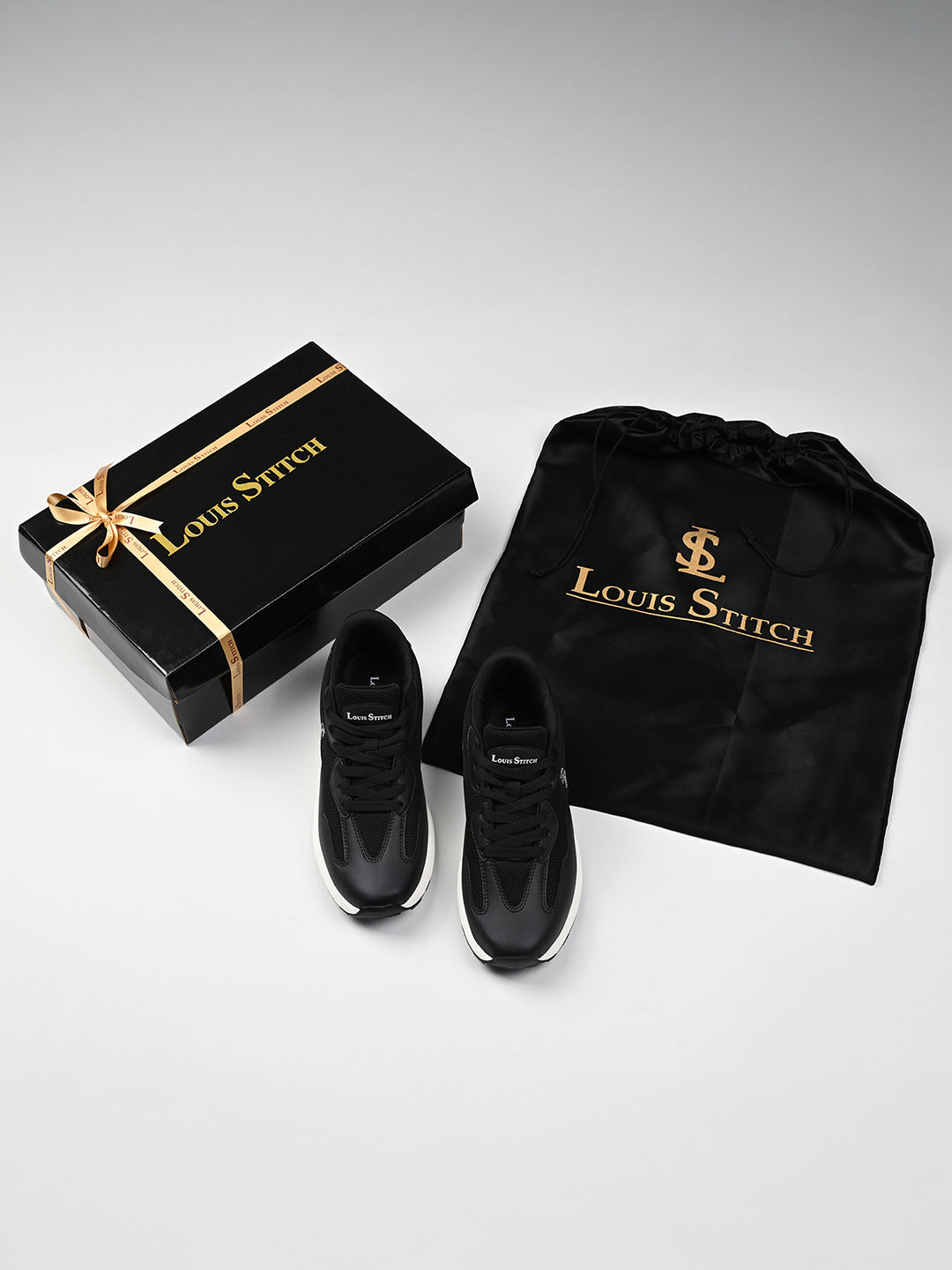 Charcoal Black Lightweight Athleisure Sport Shoes