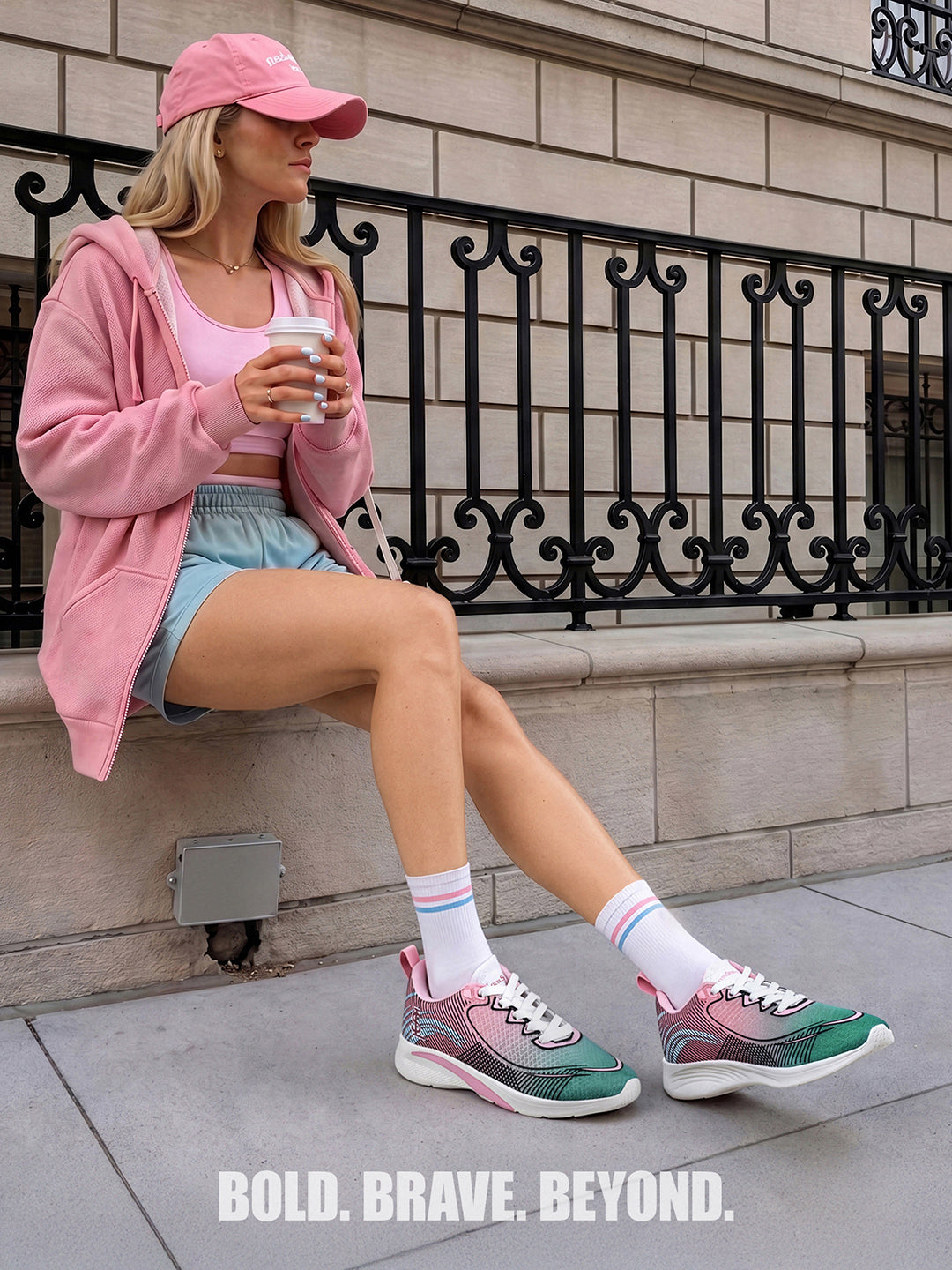 Blossom Pink Lightweight Athleisure Sport Shoes