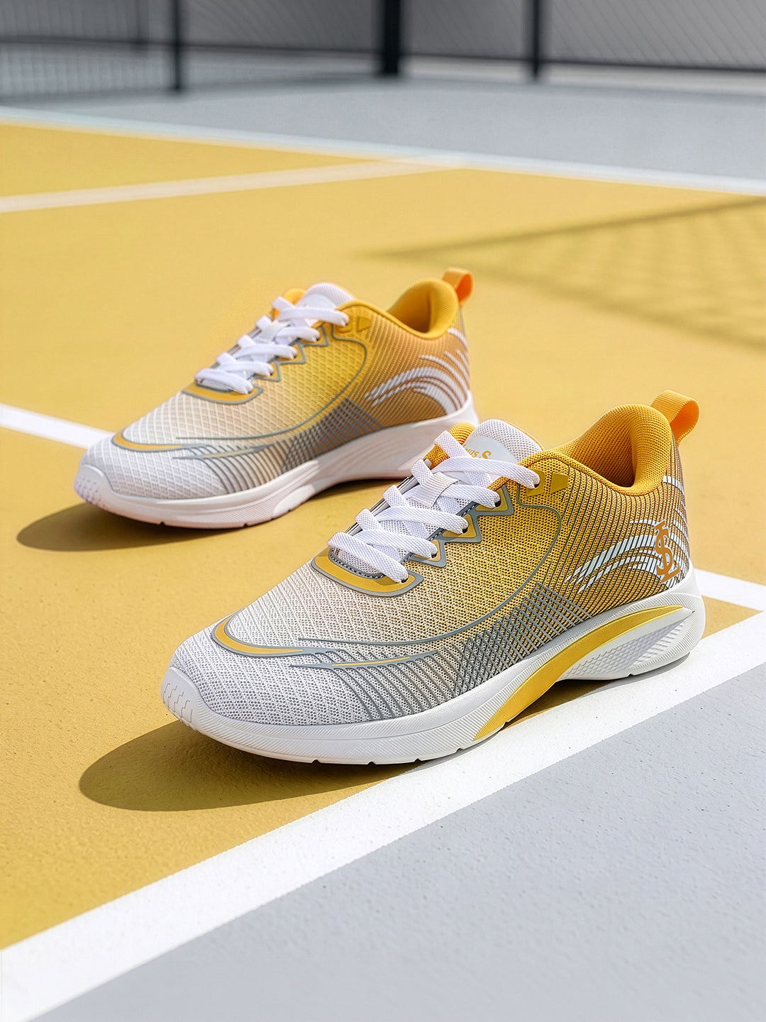 Zest Yellow Lightweight Athleisure Sport Shoes