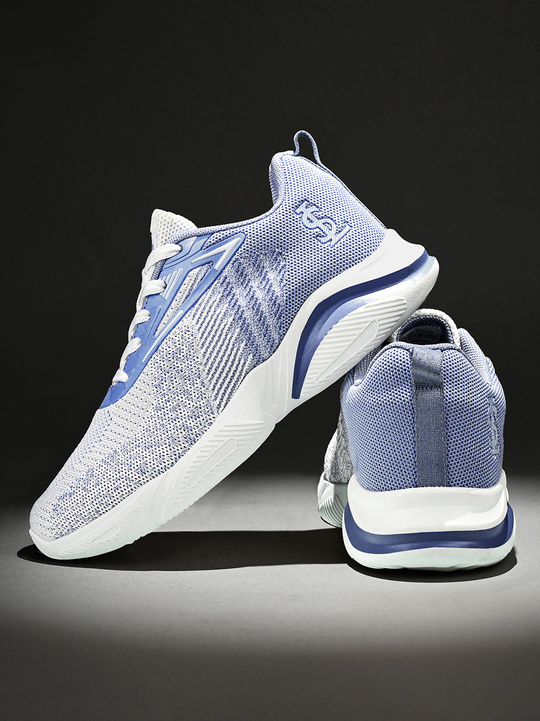 Women's Indigo Blue Lightweight Athleisure Flyknit Sport Shoes