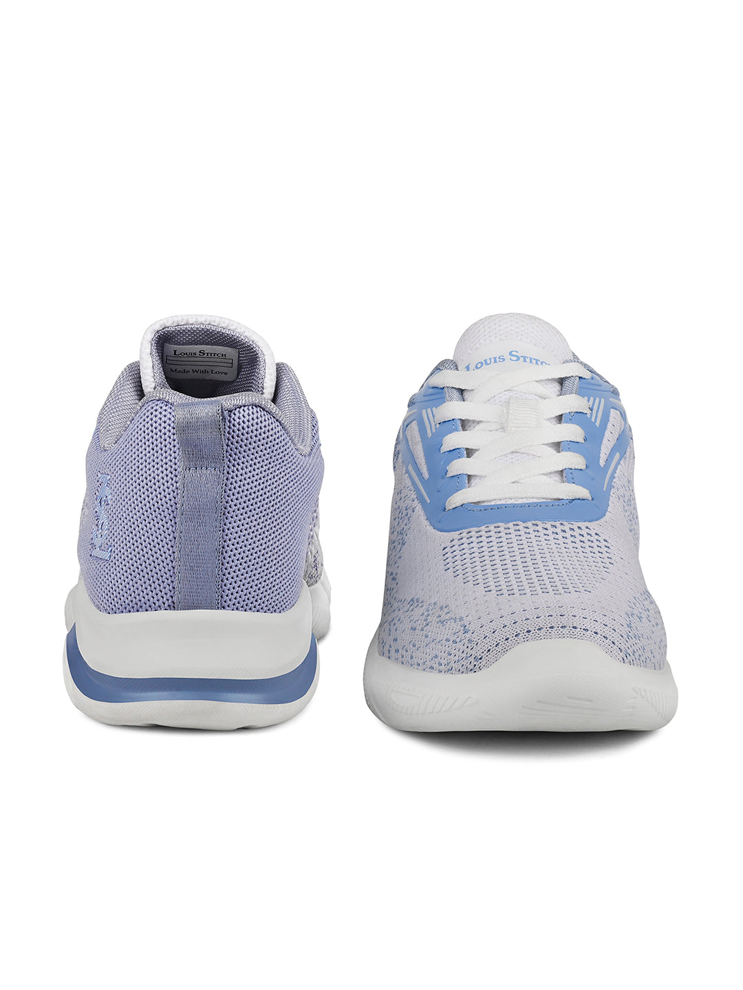 Women's Indigo Blue Lightweight Athleisure Flyknit Sport Shoes