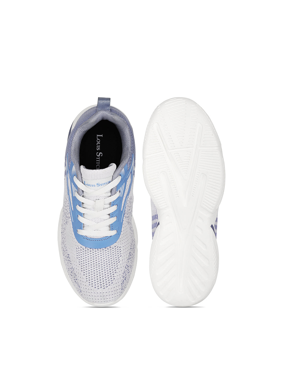 Women's Indigo Blue Lightweight Athleisure Flyknit Sport Shoes