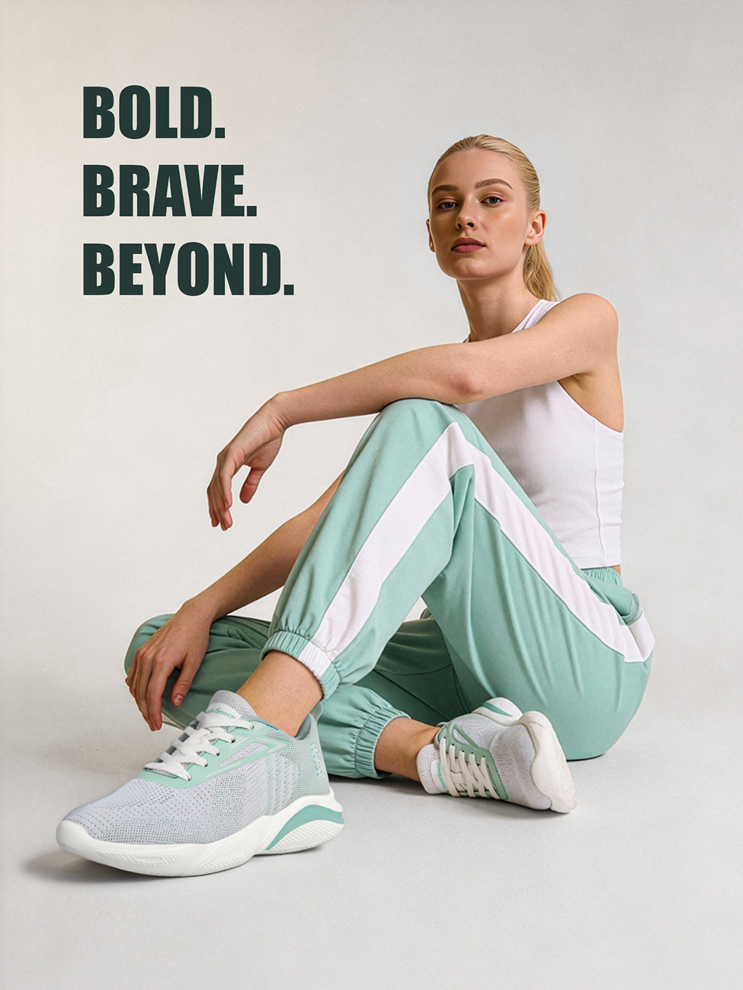 Women's Aqua Sage Lightweight Athleisure Flyknit Sport Shoes