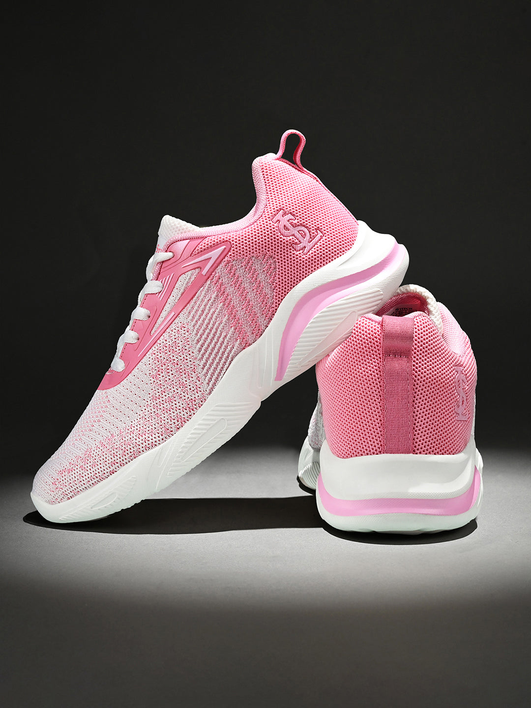 Women's Blush Pink Lightweight Athleisure Flyknit Sport Shoes