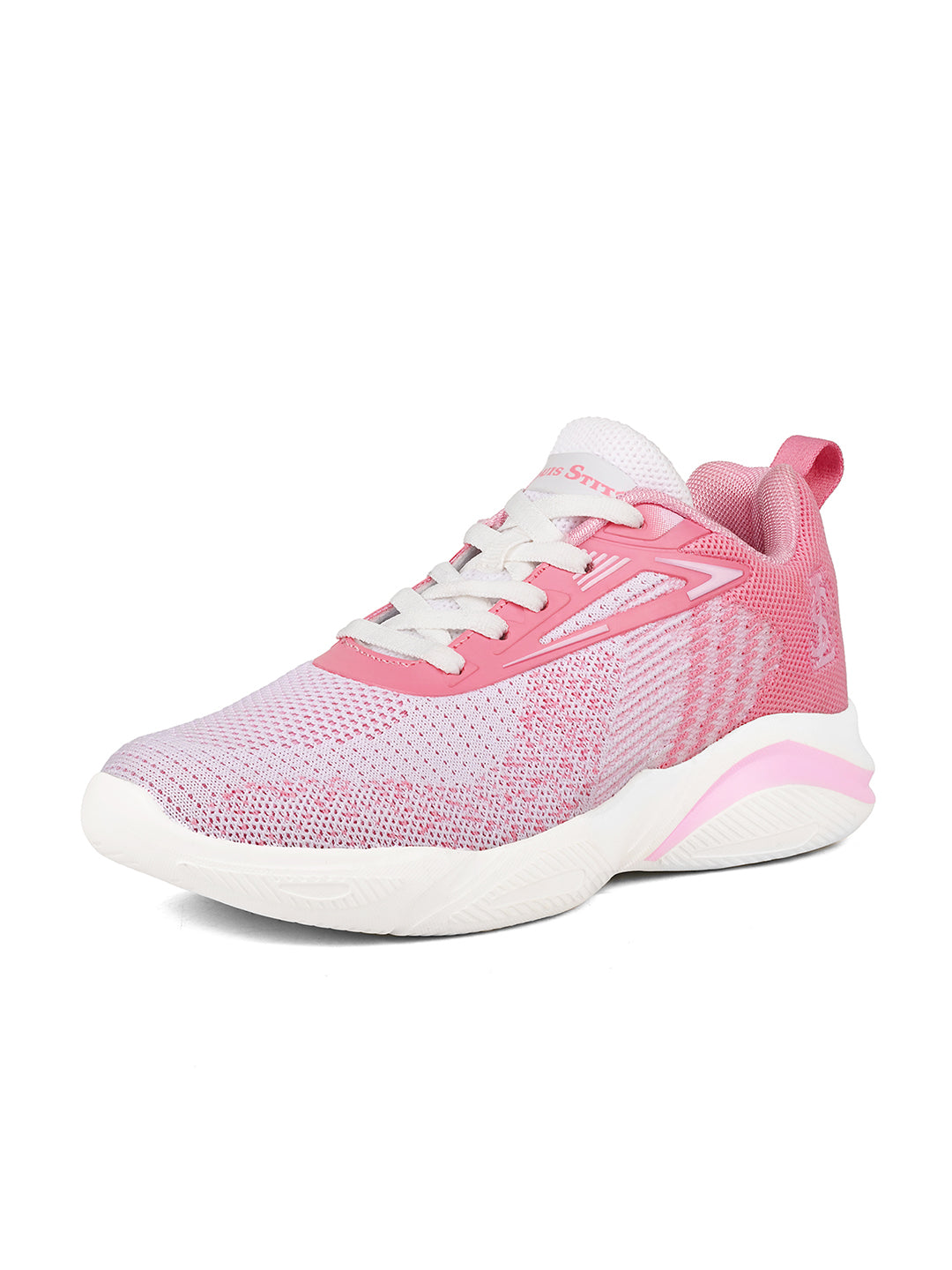 Women's Blush Pink Lightweight Athleisure Flyknit Sport Shoes