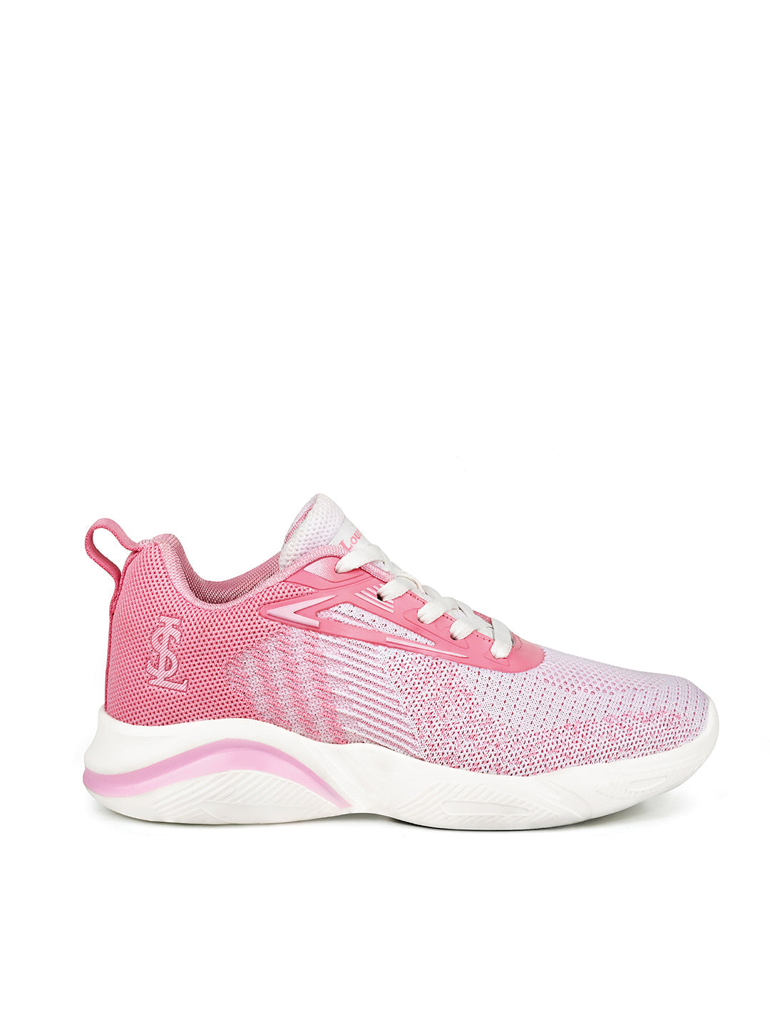Women's Blush Pink Lightweight Athleisure Flyknit Sport Shoes