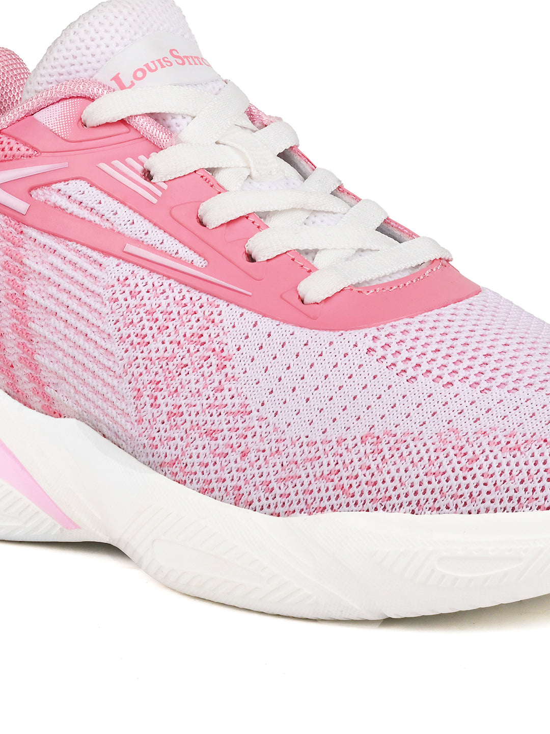 Women's Blush Pink Lightweight Athleisure Flyknit Sport Shoes