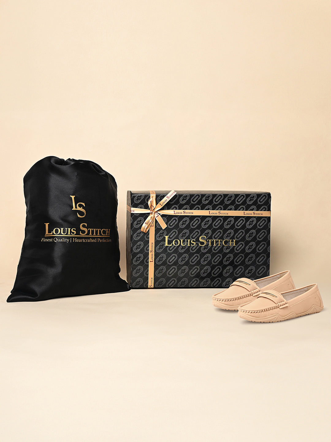 Women's Beige Premium Solid Slip-On Casual Loafers
