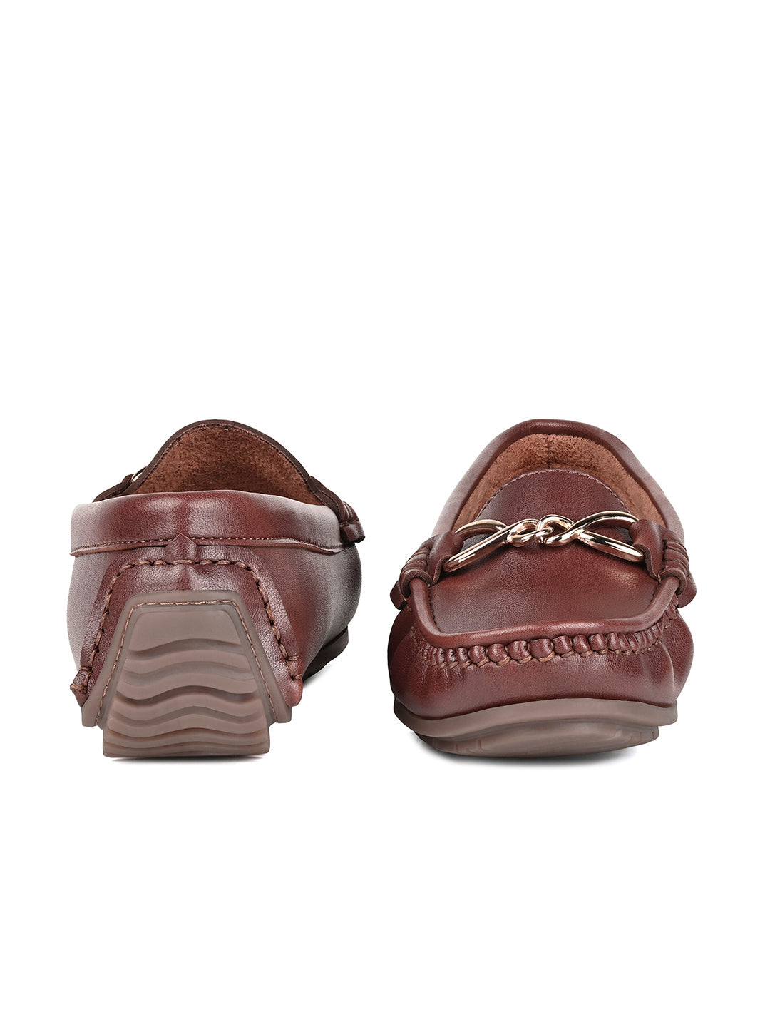 Women's Tan Premium Solid Slip-On Casual Loafers