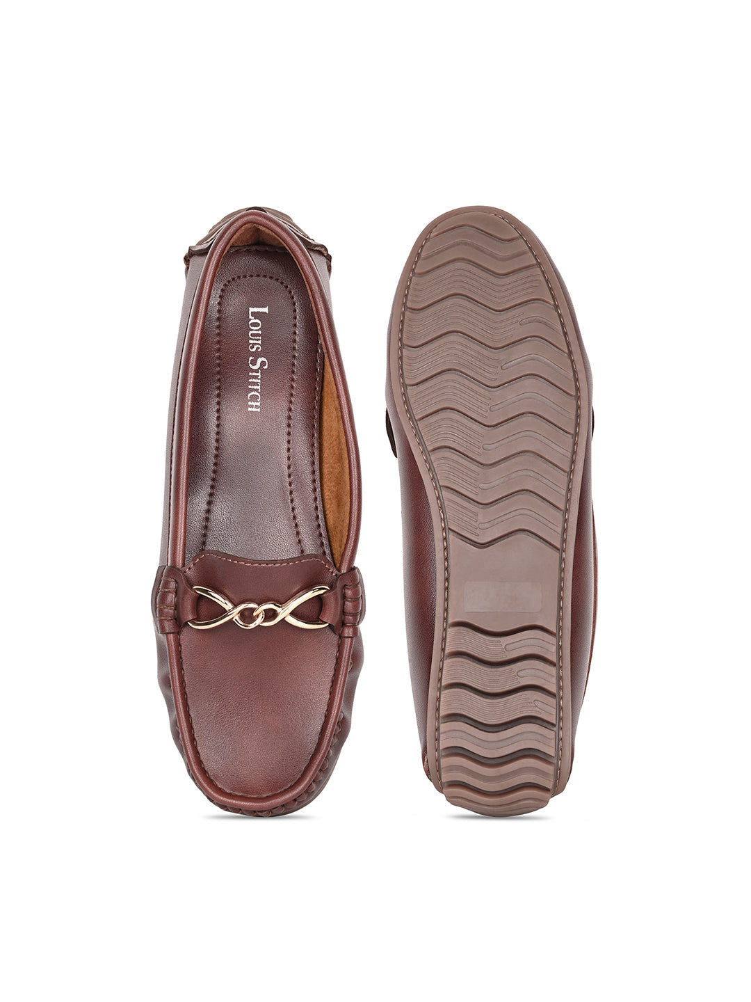 Women's Tan Premium Solid Slip-On Casual Loafers