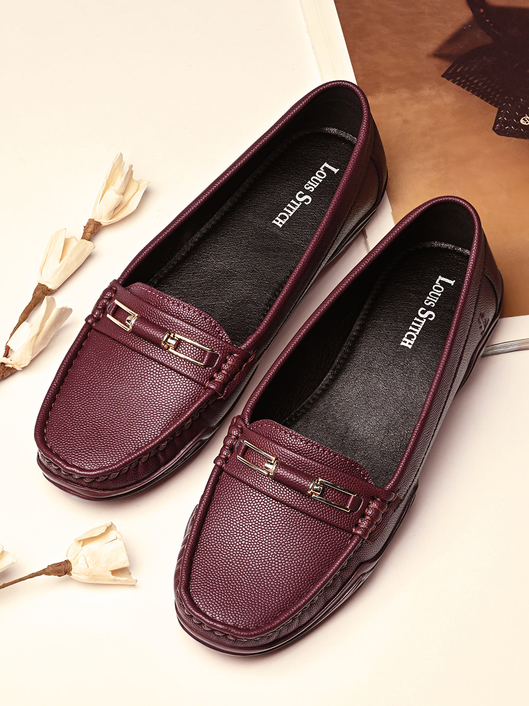 Women's Rosewood Premium Solid Slip-On Casual Loafers
