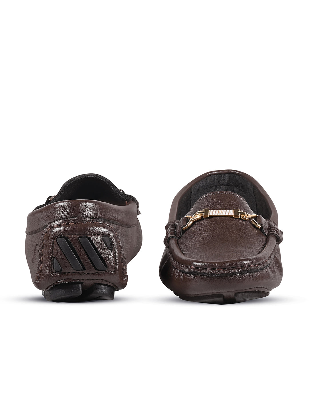Women's Brown Premium Solid Slip-On Casual Loafers