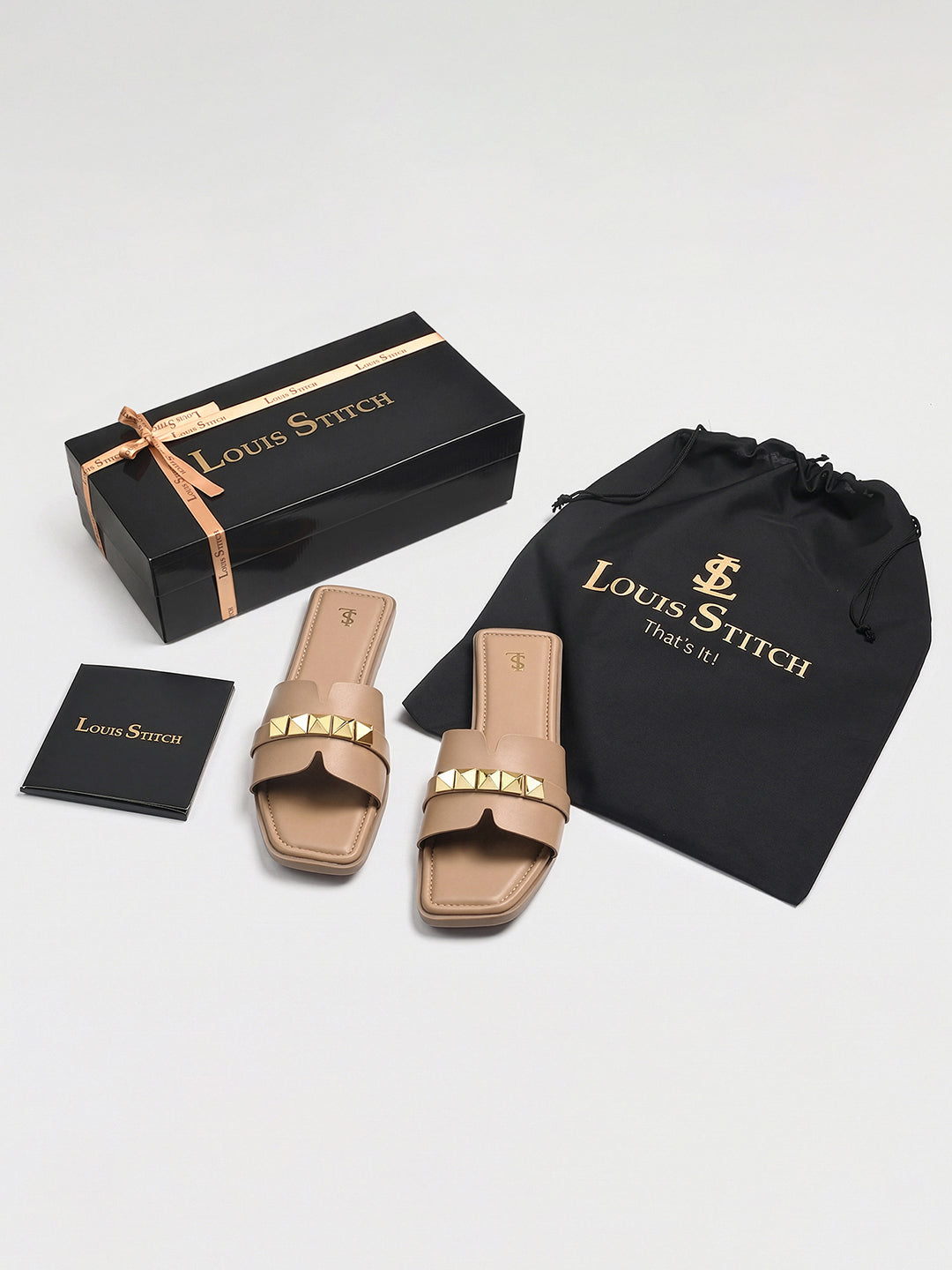 Women's Caramel Beige Elegant Flat Sandals
