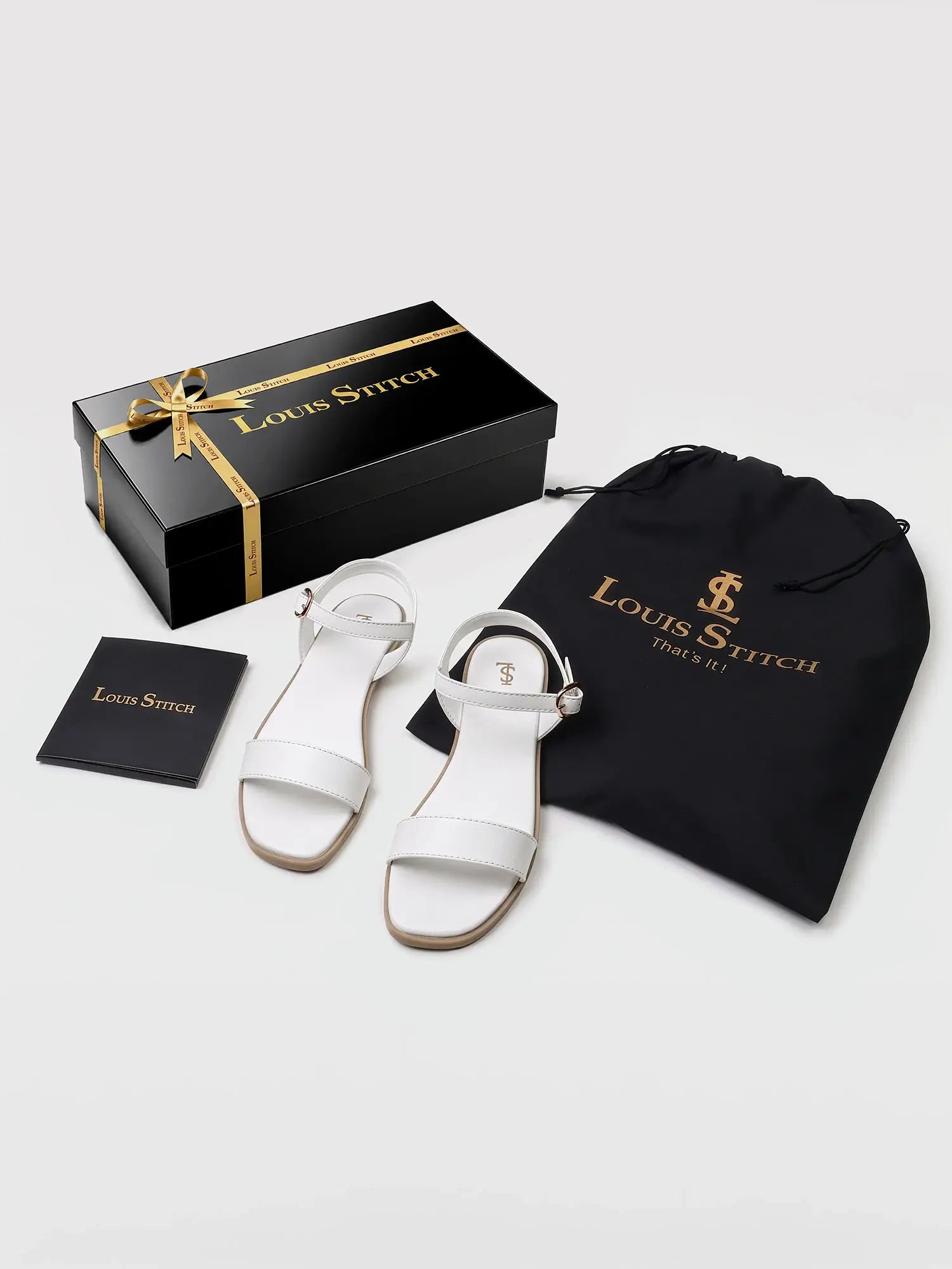 Women's White Slip-On Flat Sandals