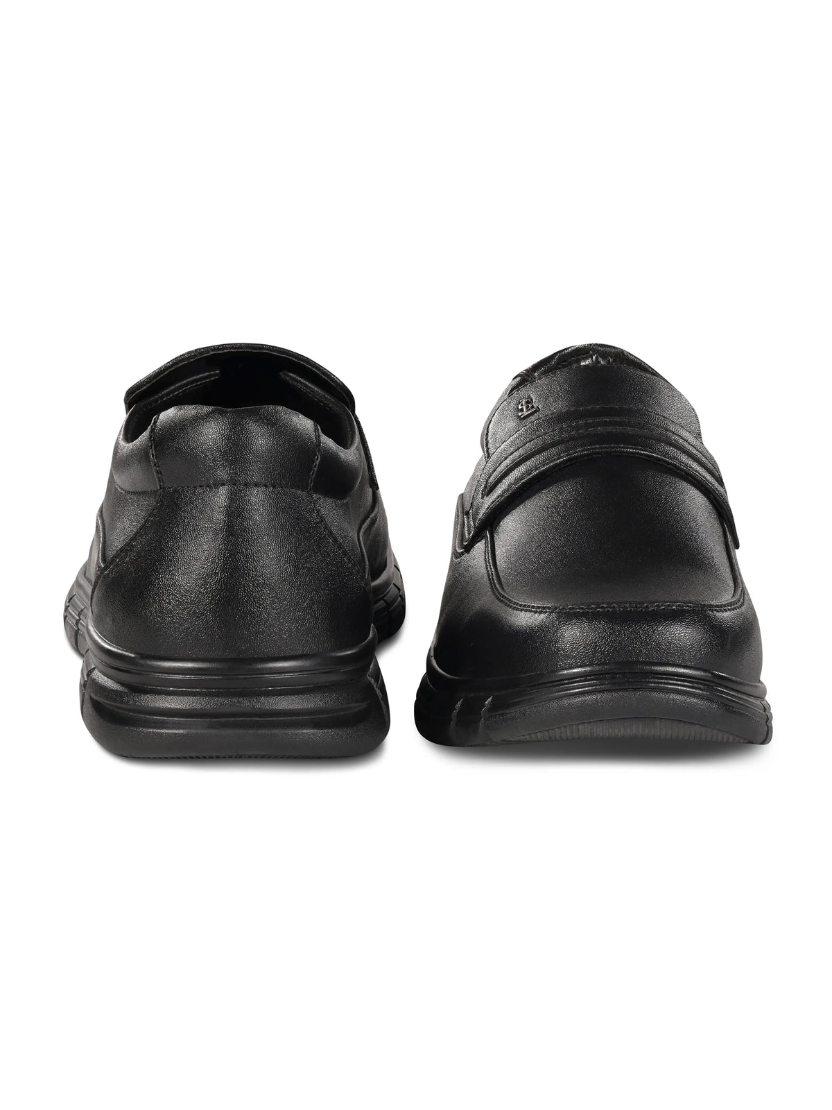 Jet Black Leather Comfortable Slip-On Moccasin