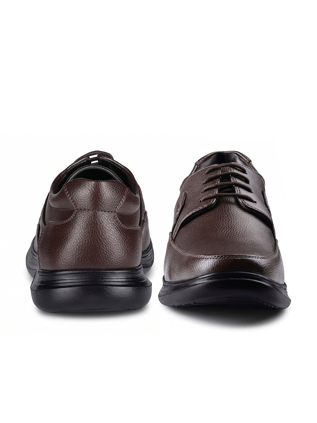 Brunette Brown Genuine Leather Ultra Lightweight Derby Shoes