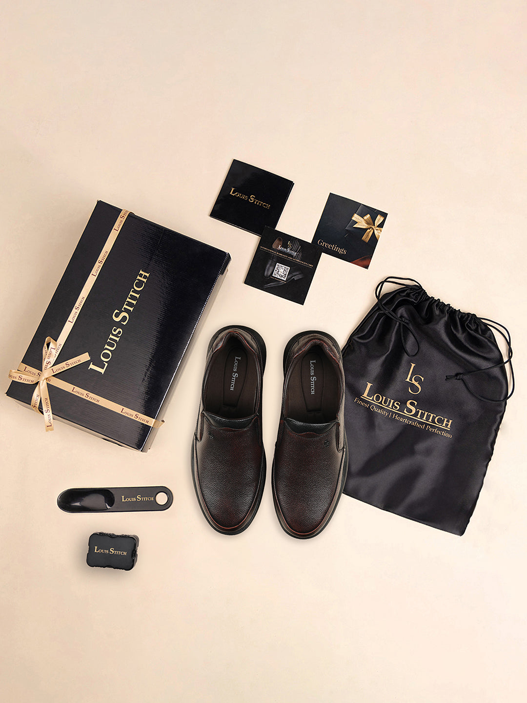 Brunette Brown Genuine Leather Slip-On Bernish Tone Moccasin Shoes