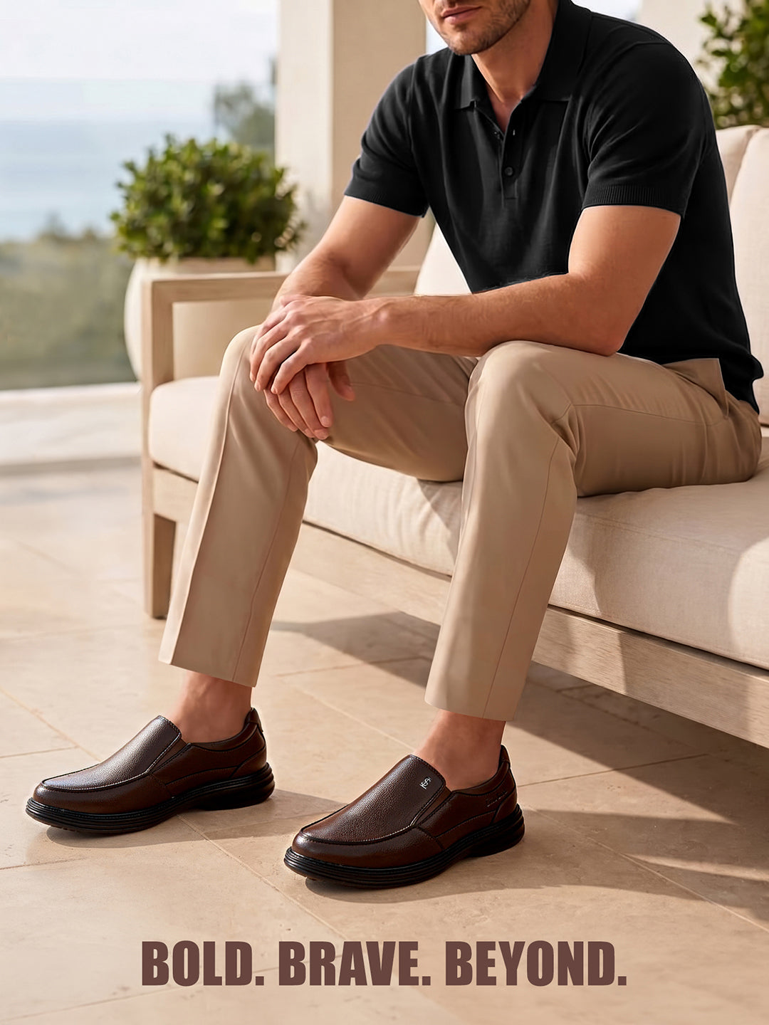 Brunette Brown Comfortable Slip-On Shoes