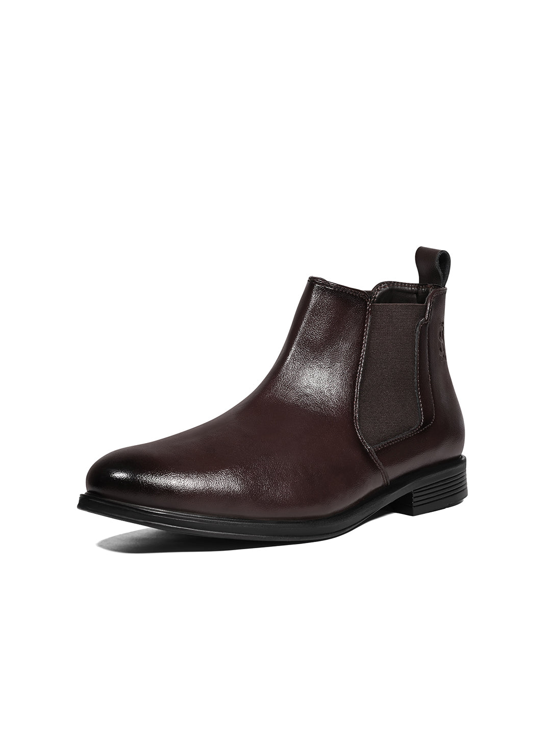 Mexican Brown Mid-Top Ankle Slip-On Chelsea Boots
