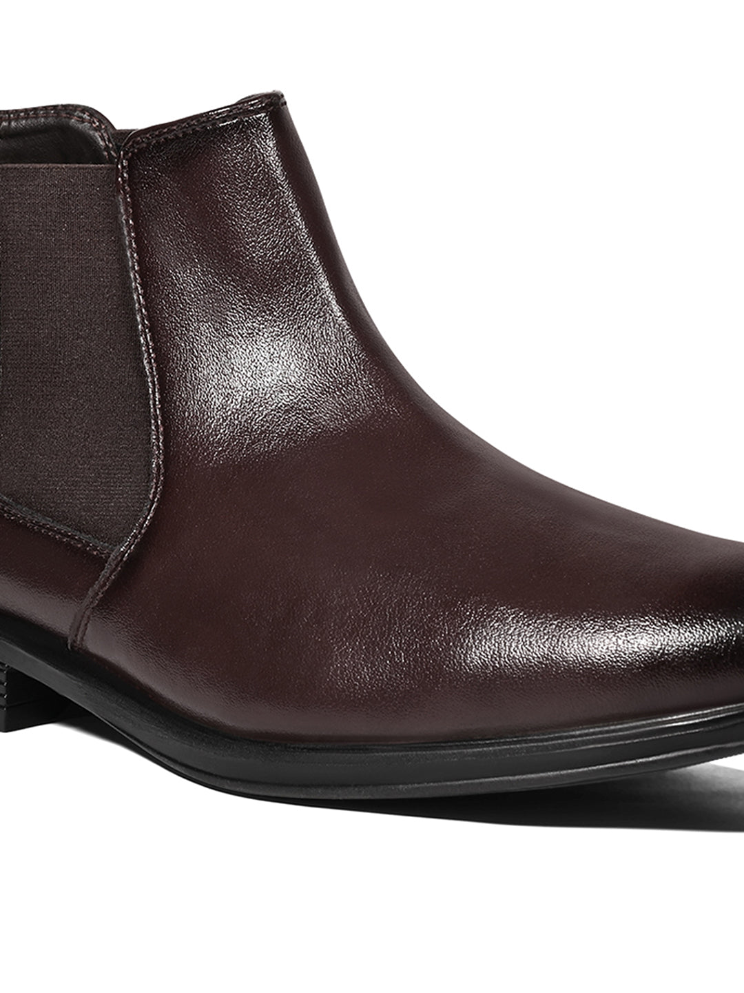 Mexican Brown Mid-Top Ankle Slip-On Chelsea Boots