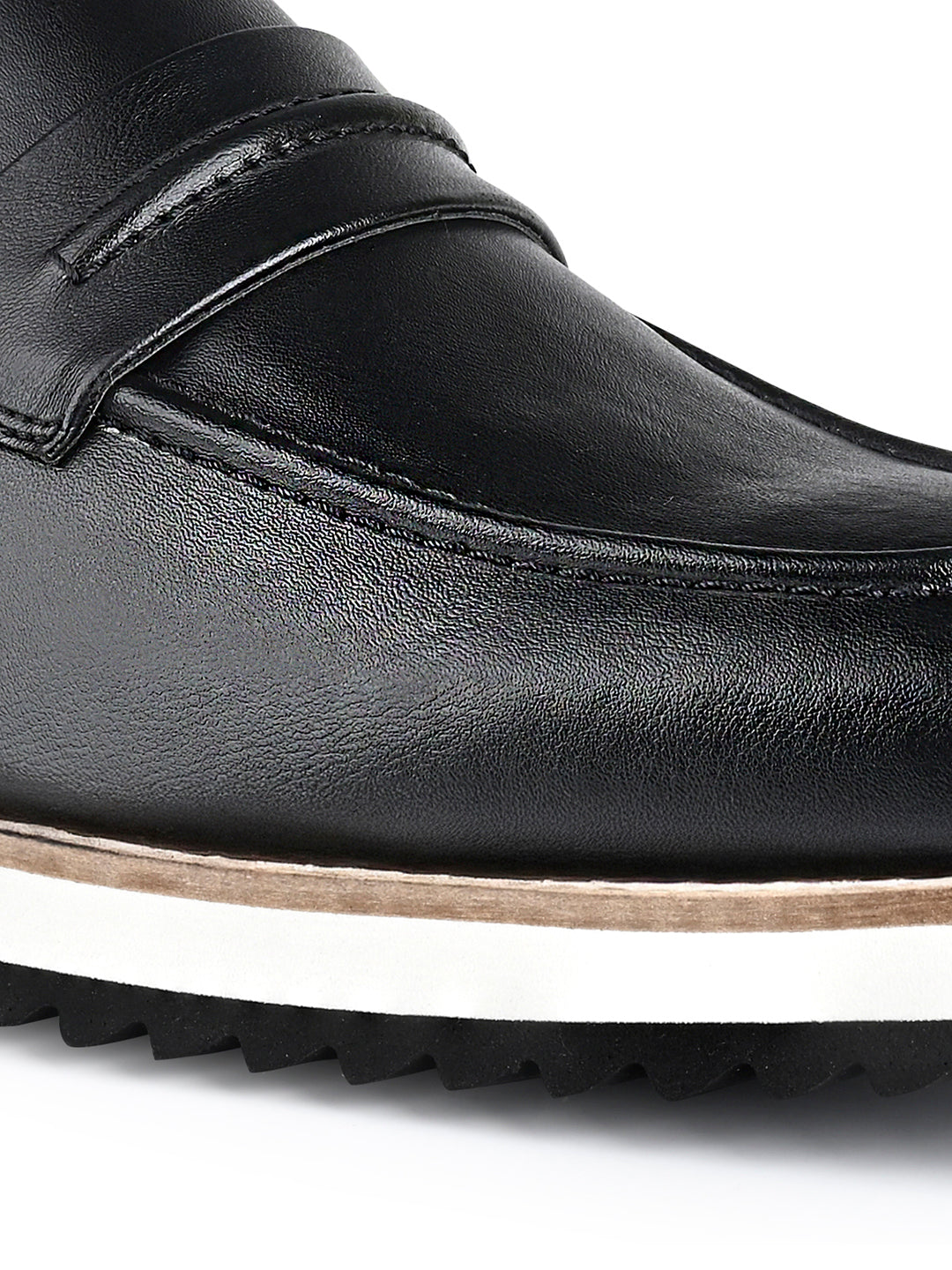 Jet Black Smart Casual Ultra Lightweight Moccasin Shoes