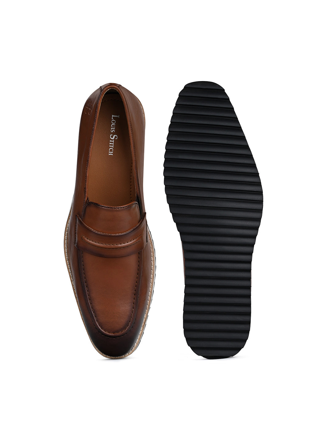 Tan Smart Casual Ultra Lightweight Moccasin Shoes