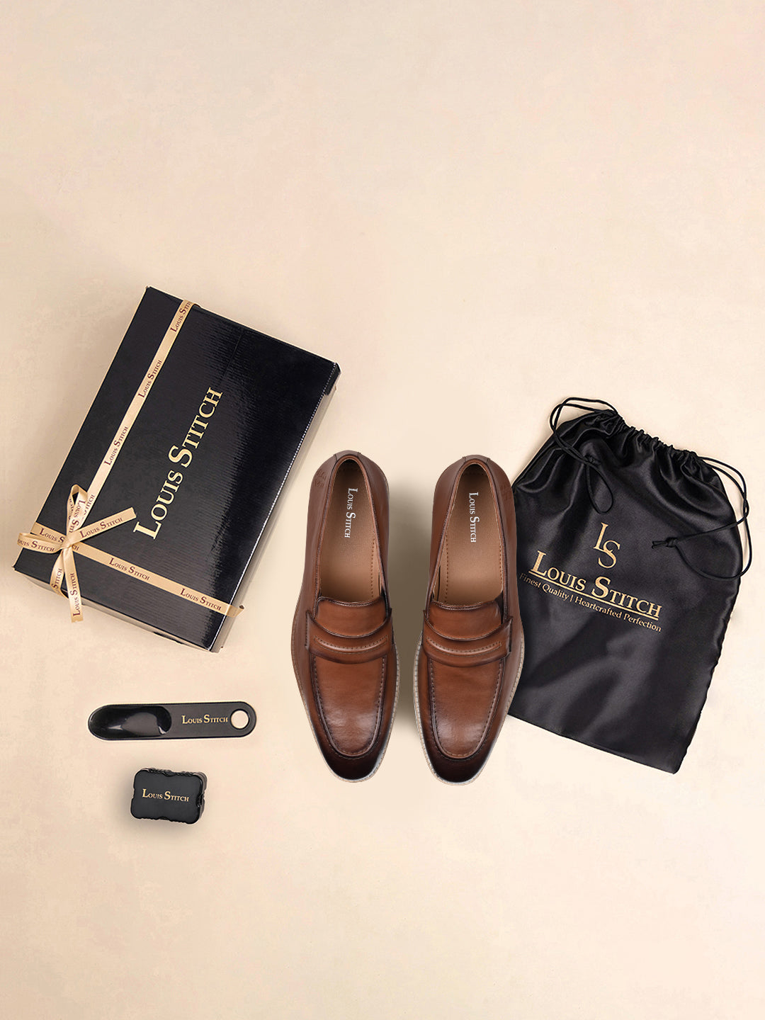 Tan Smart Casual Ultra Lightweight Moccasin Shoes