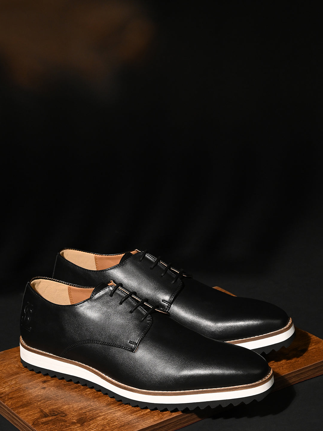 Jet Black Ultra Lightweight and Comfortable Derbys