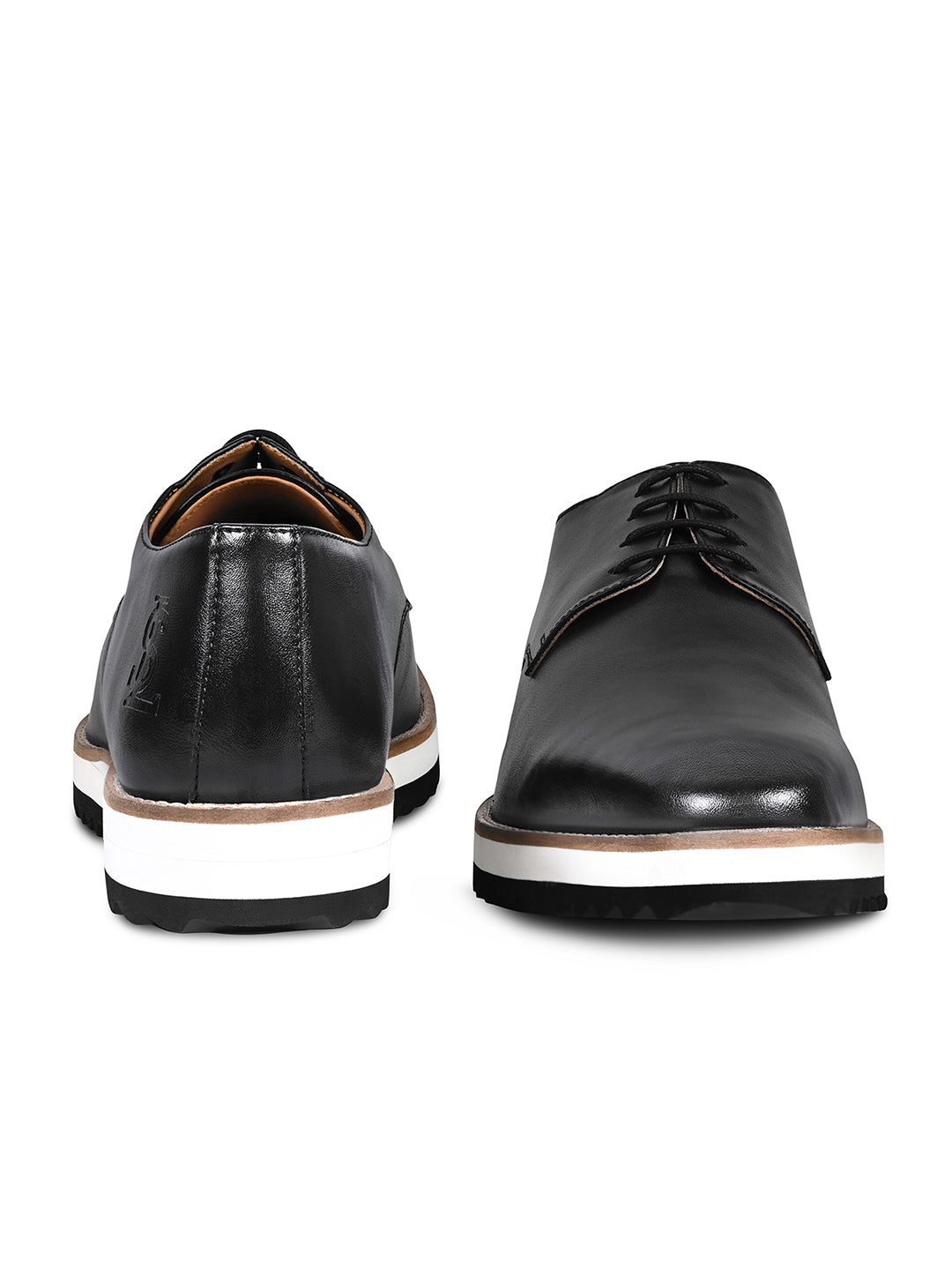 Jet Black Ultra Lightweight and Comfortable Derbys