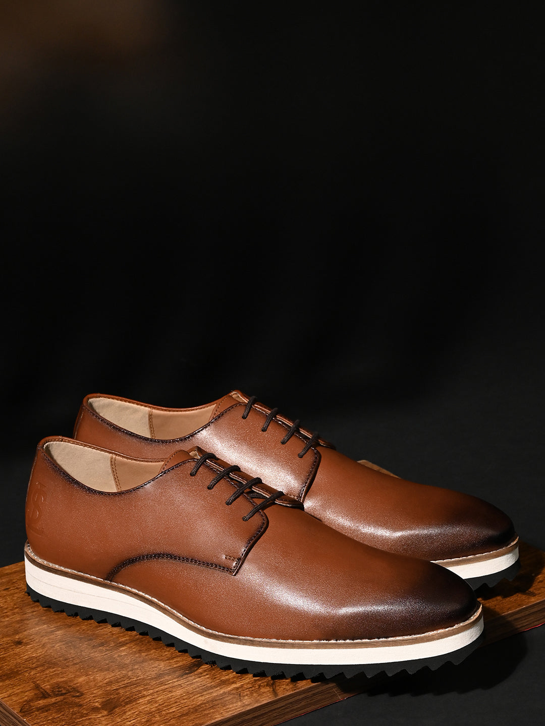 Tan Ultra Lightweight and Comfortable Derbys