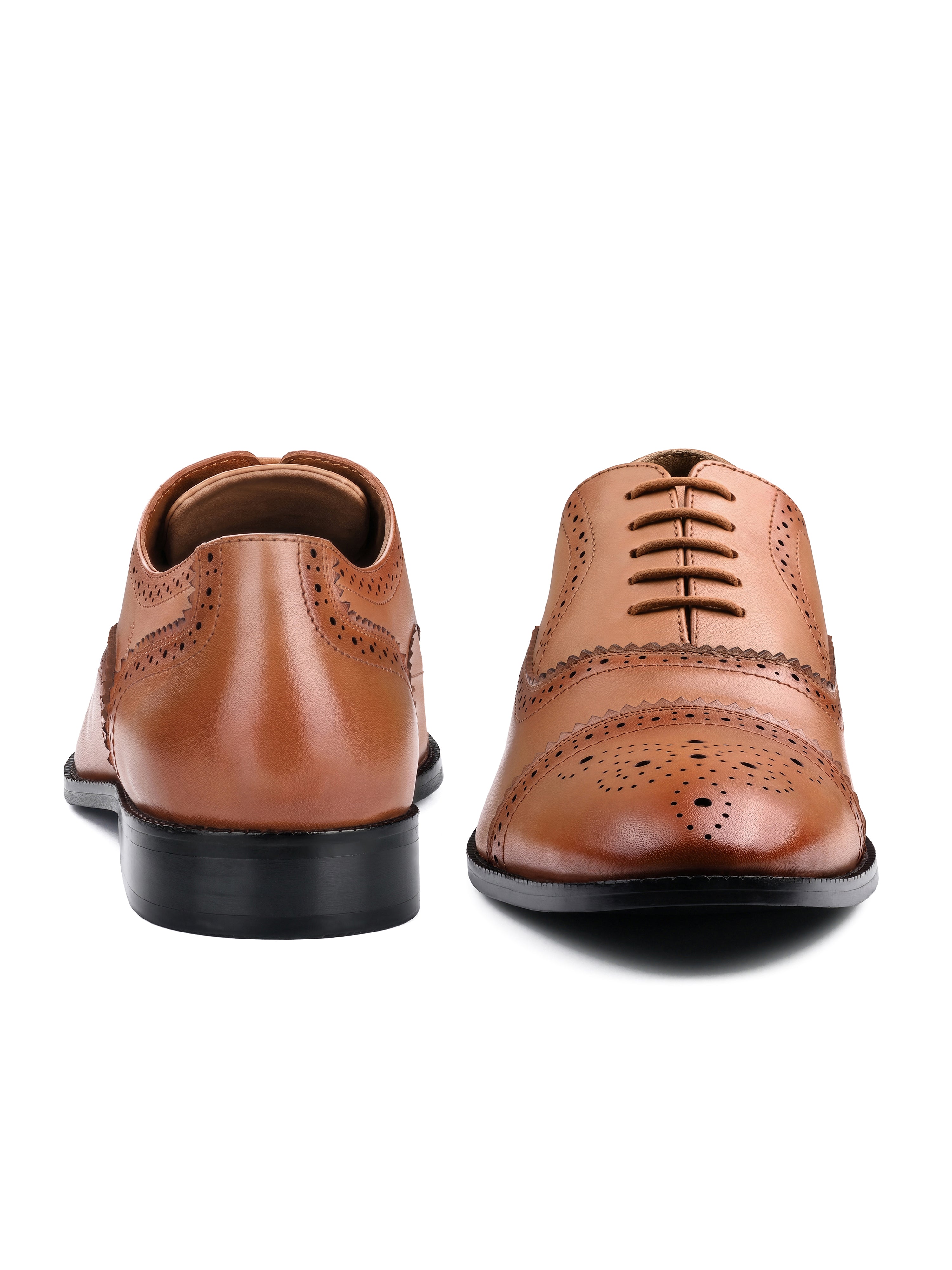 Russet Tan Italian Crust Leather Formal Oxford