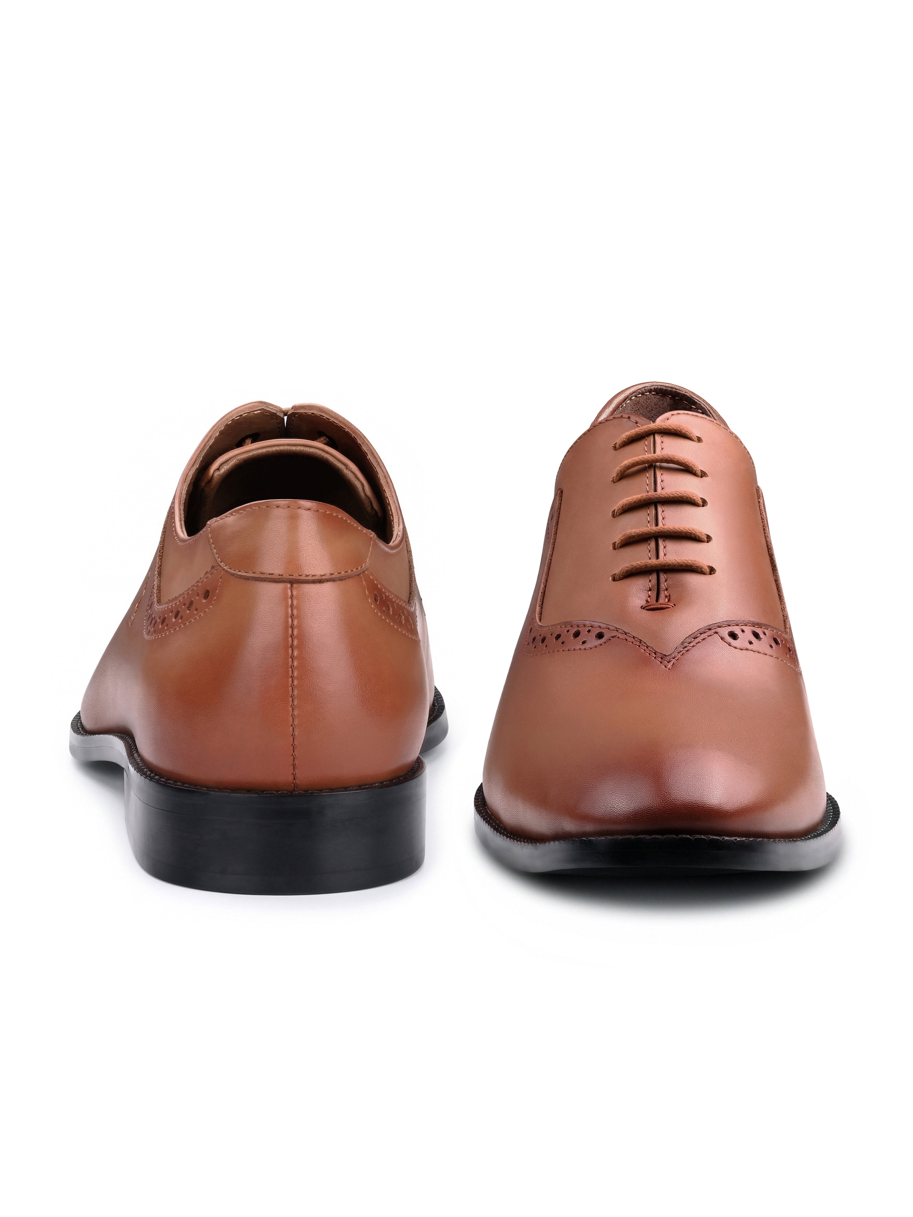 Russet Tan Italian Crust Leather Formal Derby
