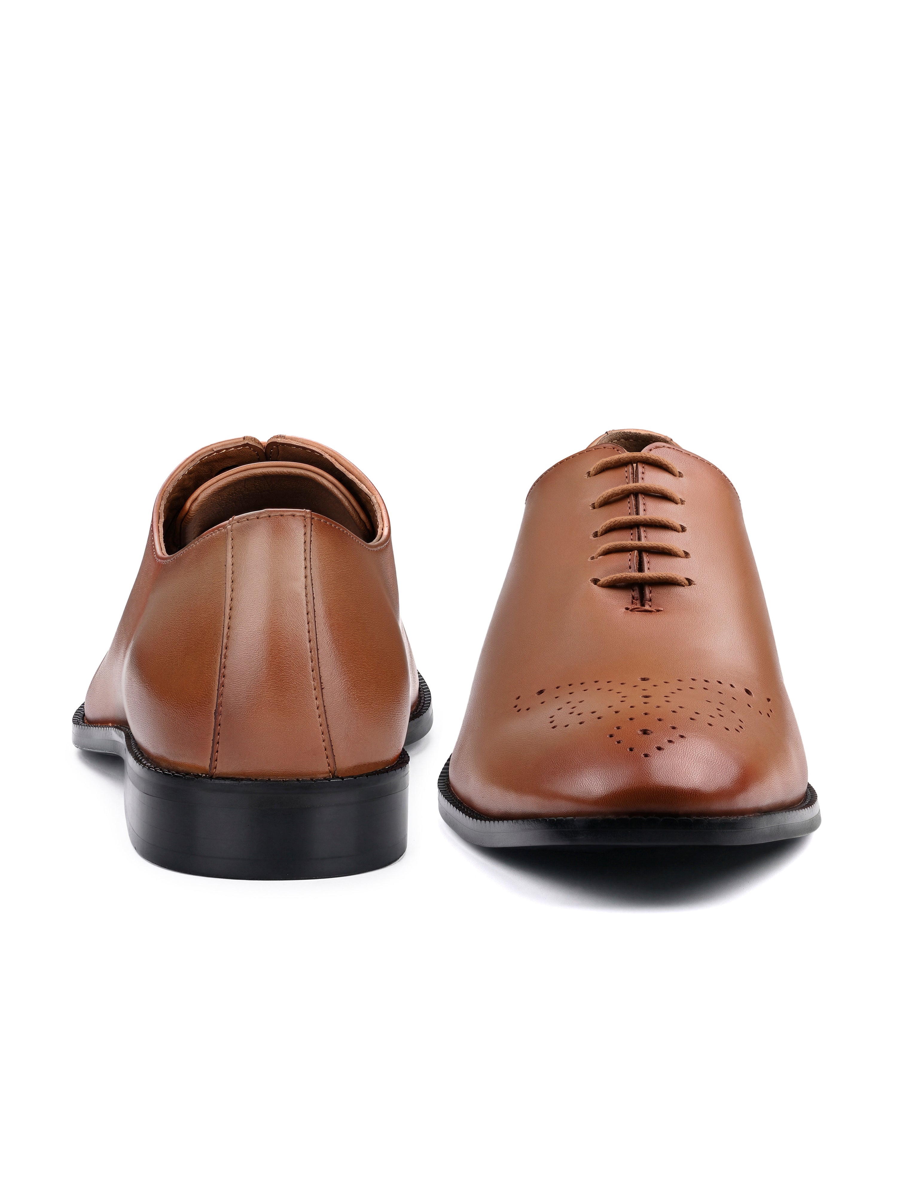 Russet Tan Italian Crust Leather Formal Derby