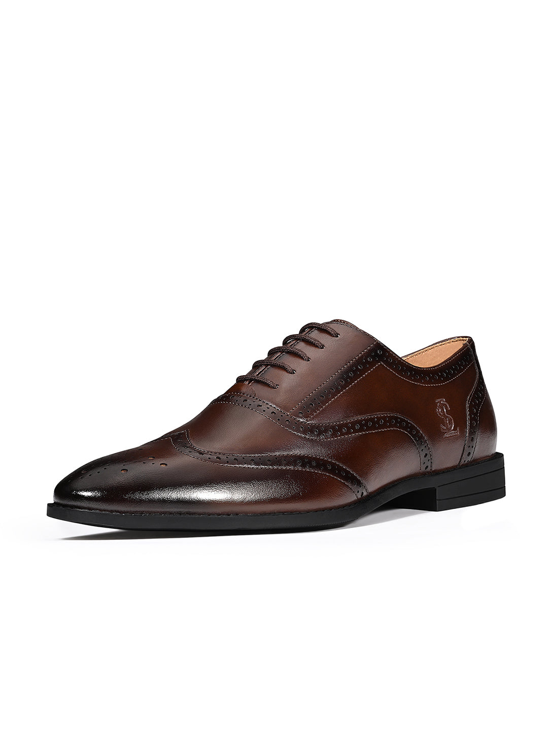 Brunette Brown Formal Lace-Up Brogue Shoes