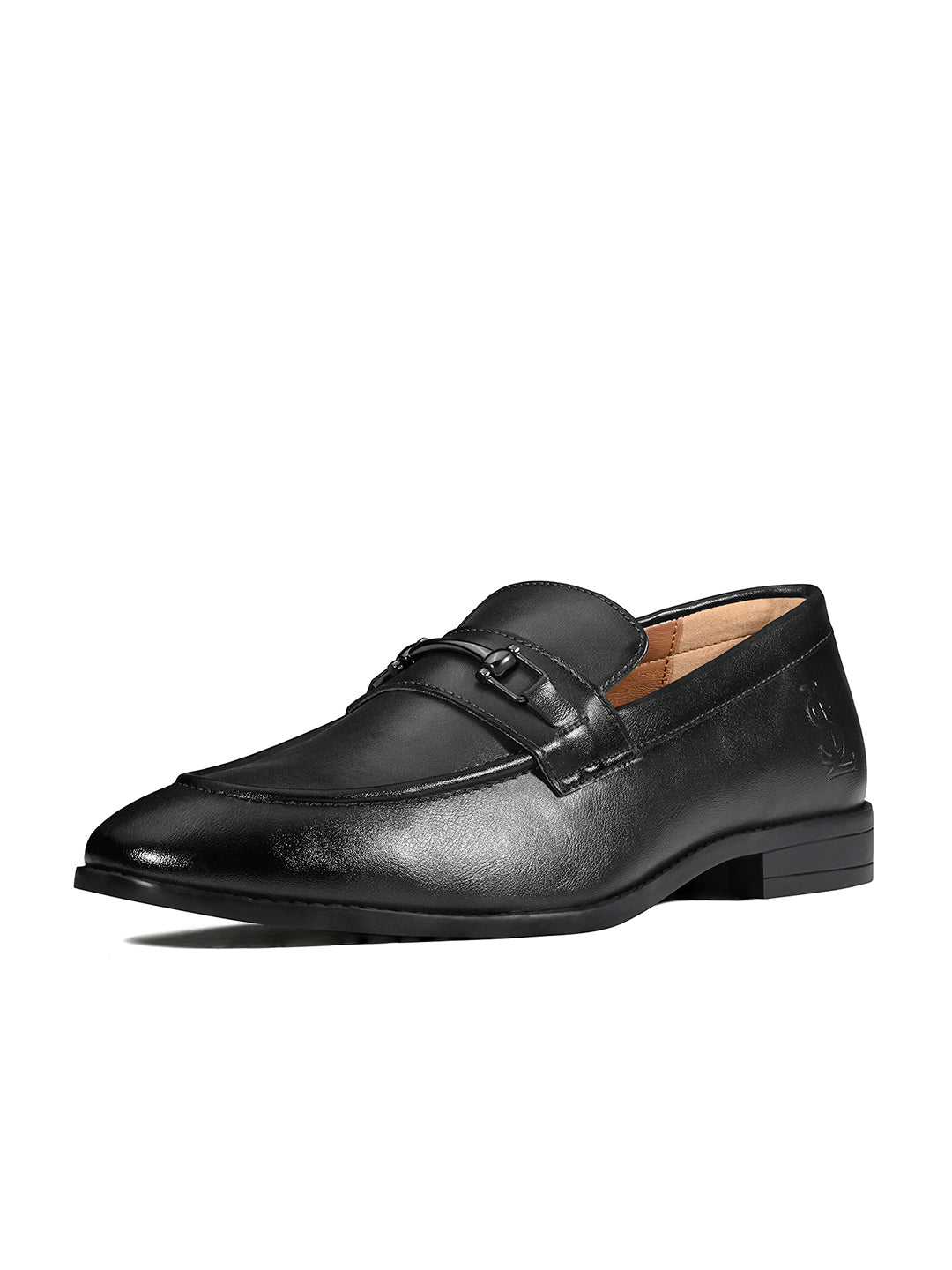Jet Black Formal Slip-On Moccasin Shoes