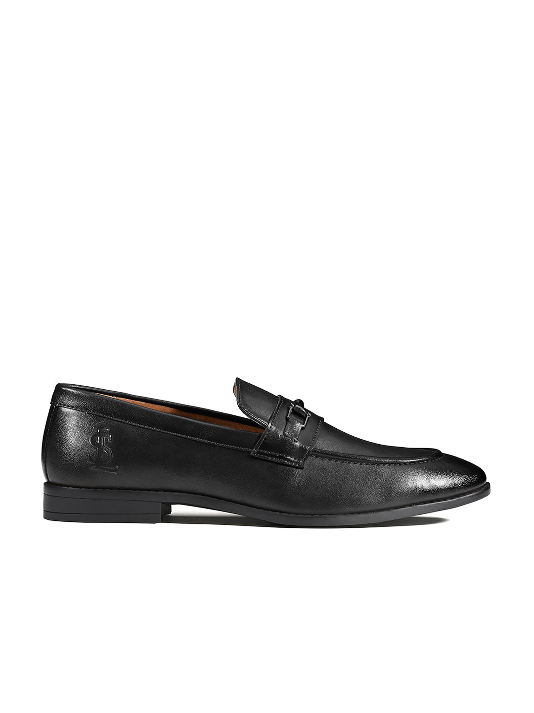 Jet Black Formal Slip-On Moccasin Shoes