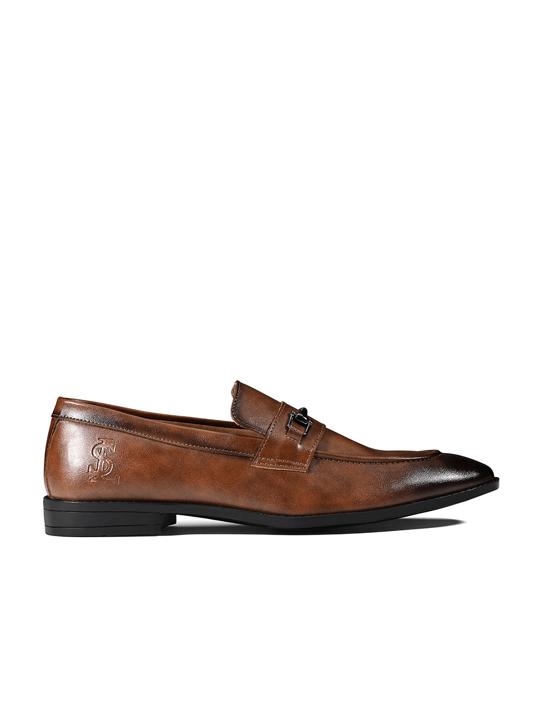 Russet Tan Formal Slip-On Moccasin Shoes